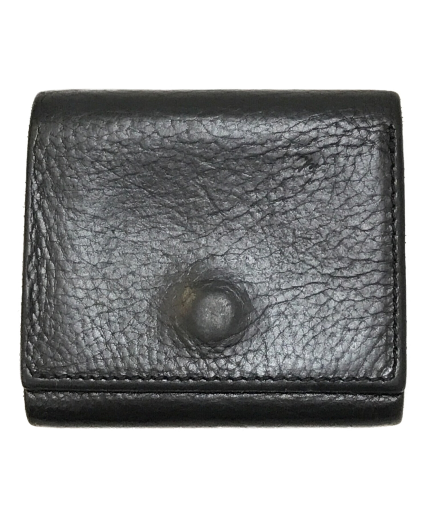 折り財布trifold wallet　ブラック