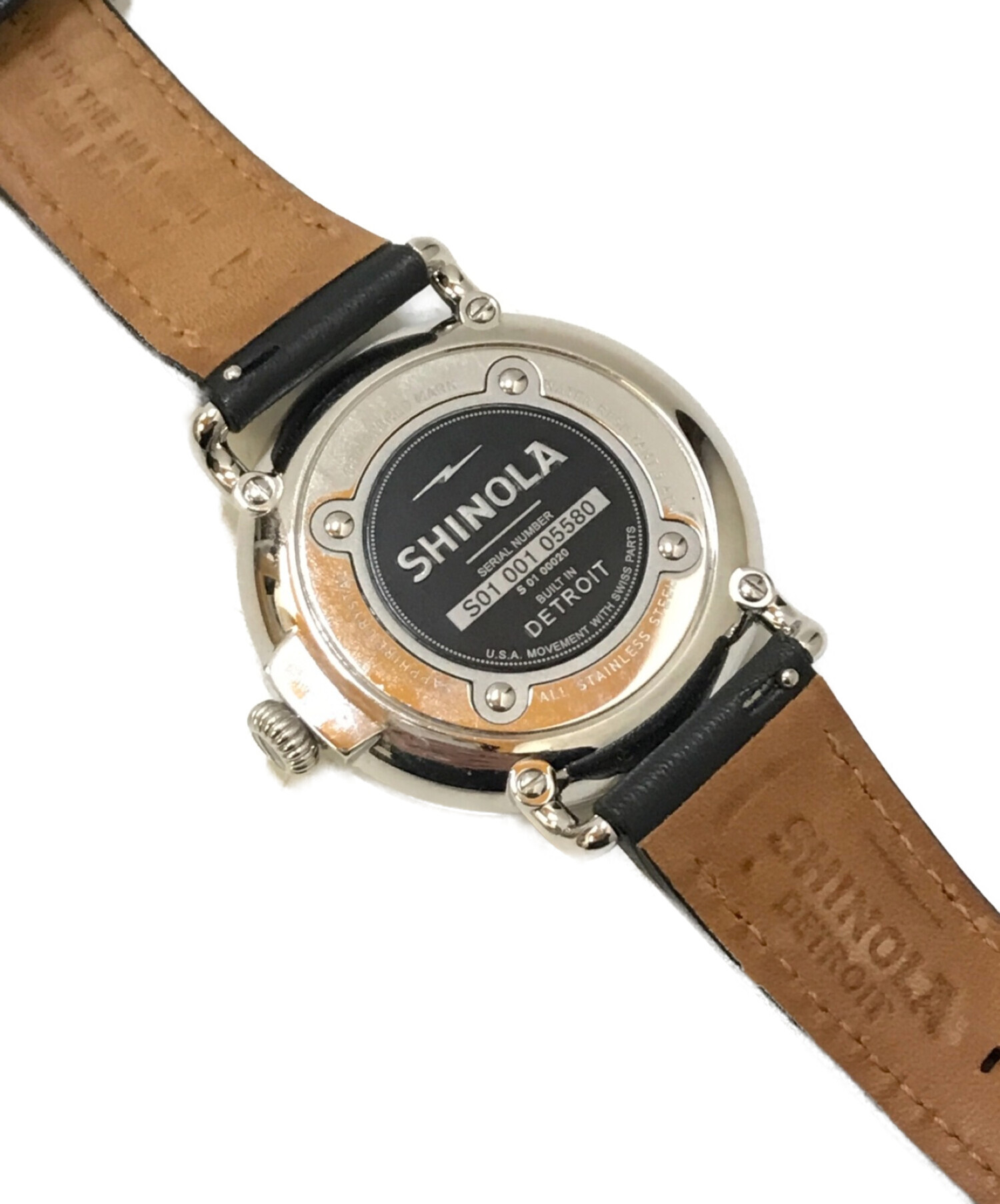 SHINOLA DETROIT (シャイノラ デトロイト) THE RUNWELL BLACK WATCH ブラック サイズ:18ｃｍ