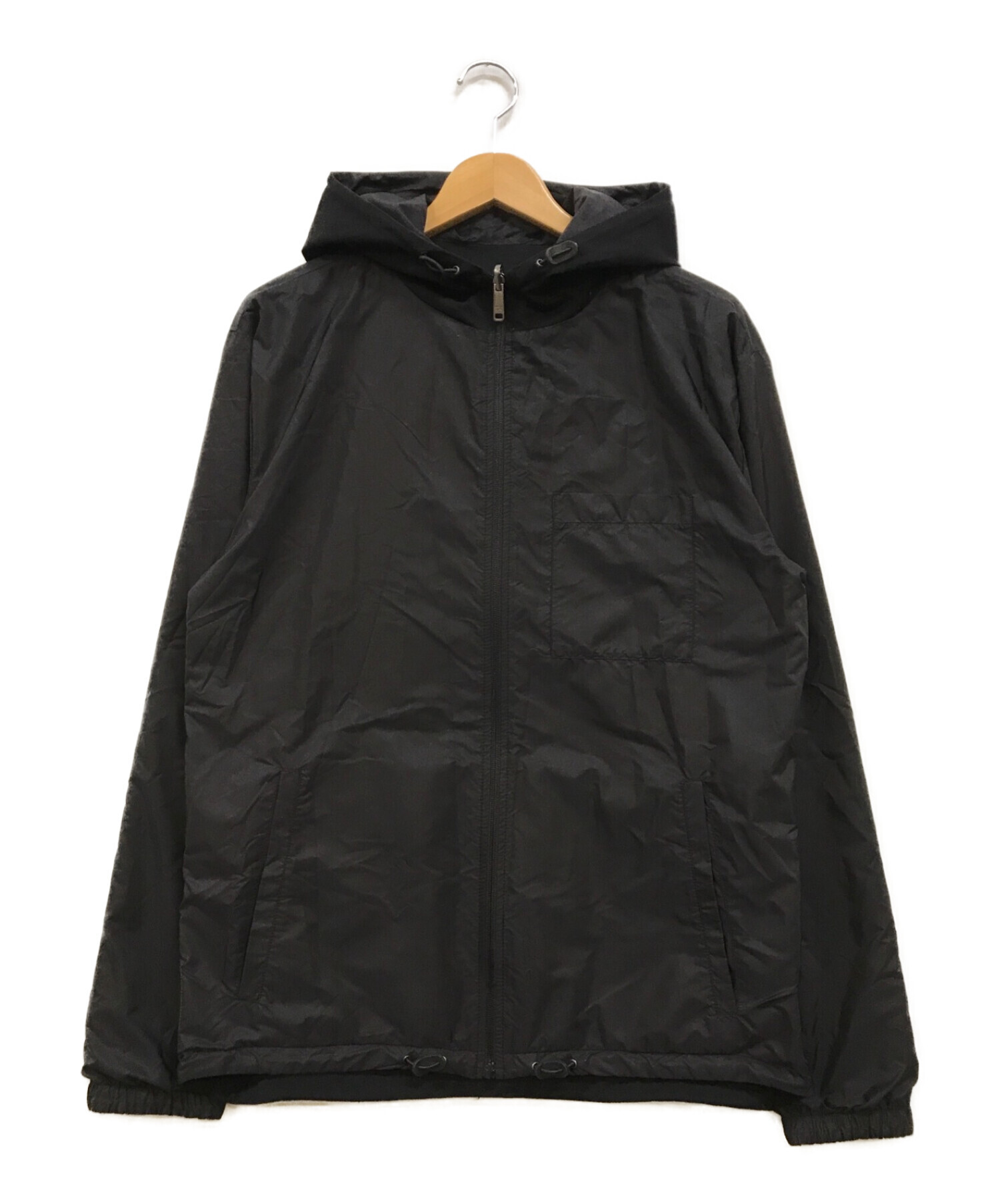 PRADA SPORTS (プラダスポーツ) リバーシブルフーデッドジャケット ブラック サイズ:M