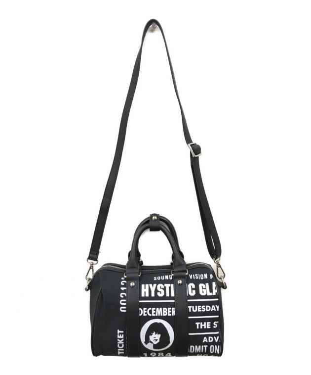 Hysteric Glamour (ヒステリックグラマー) 2WAYミニボストンバッグ ブラック×ホワイト