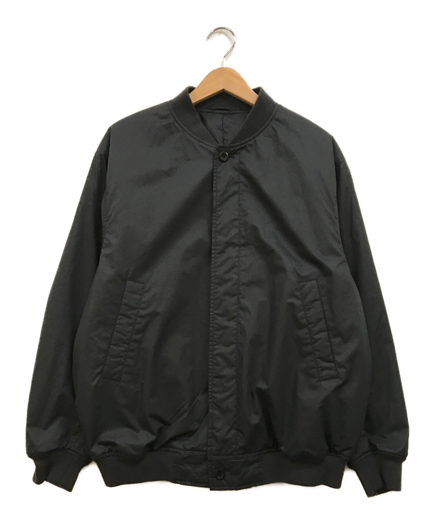 STEVEN ALAN (スティーブンアラン) TYPEWRITER DARUMA RIB BLOUSON ブラック サイズ:M