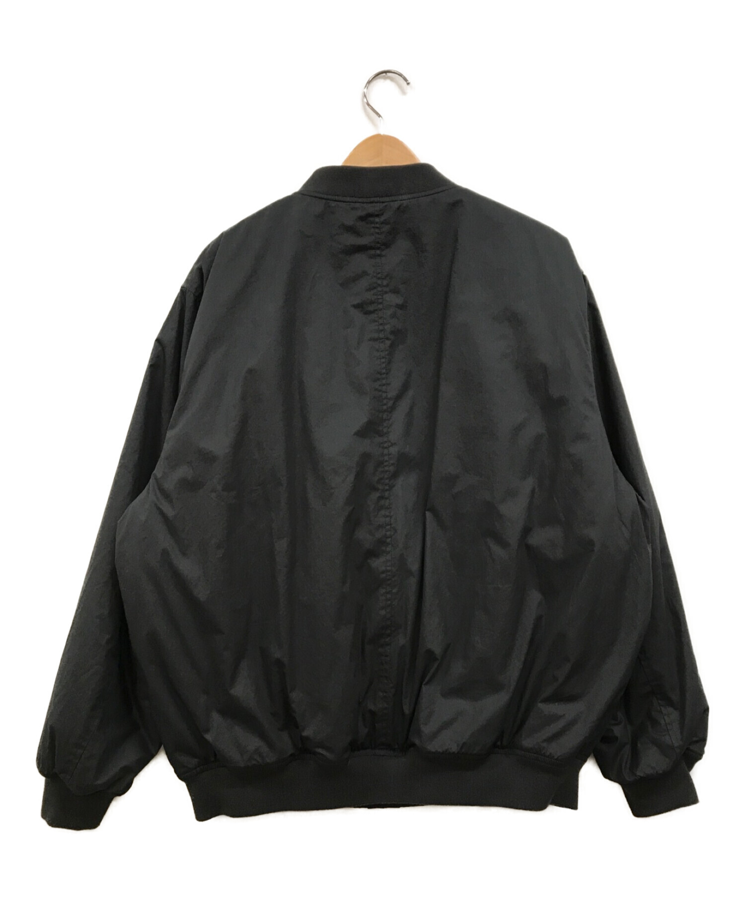 STEVEN ALAN (スティーブンアラン) TYPEWRITER DARUMA RIB BLOUSON ブラック サイズ:M