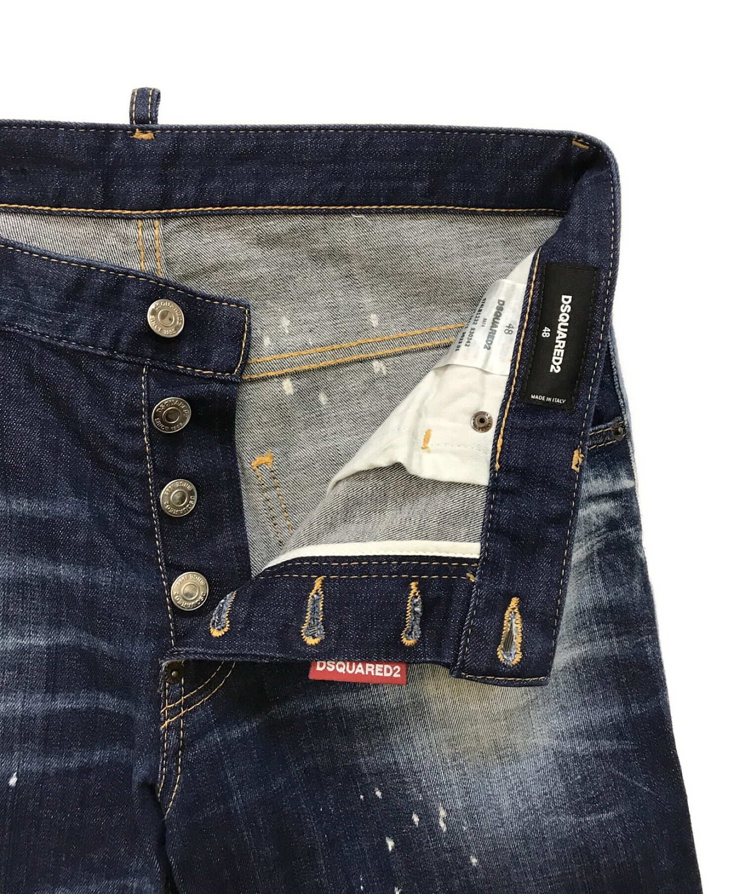 中古・古着通販】DSQUARED2 (ディースクエアード) DARK RIPPED WASH