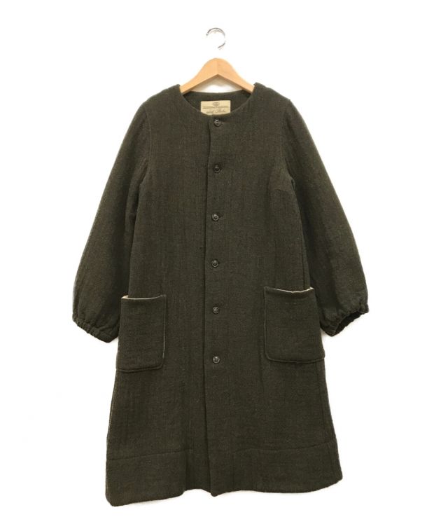 中古・古着通販】nest Robe (ネストローブ) ウールノーカラーコート オリーブ サイズ:下記参照｜ブランド・古着通販  トレファク公式【TREFAC FASHION】スマホサイト