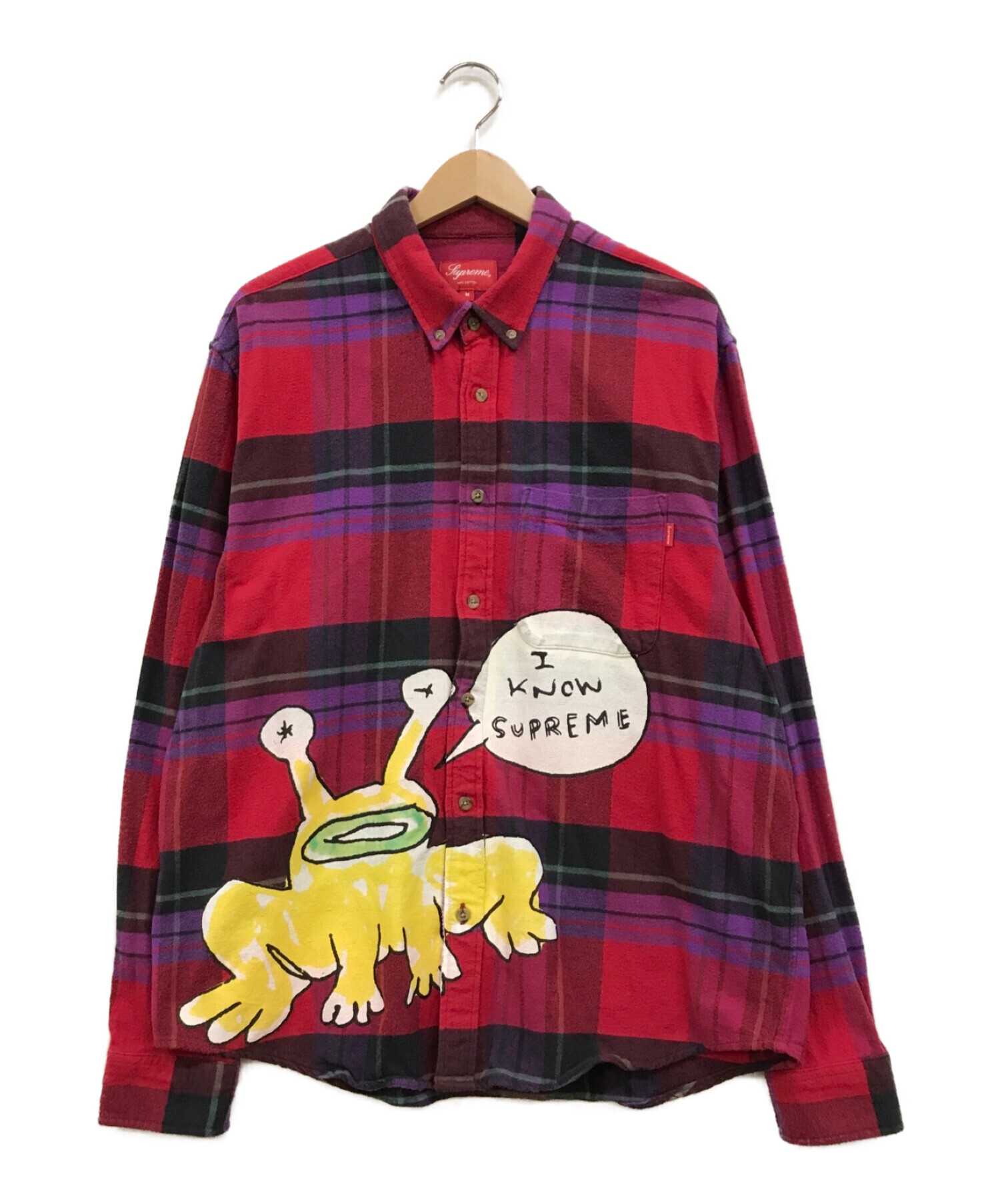 中古・古着通販】SUPREME (シュプリーム) Daniel Johnston Plaid Shirt ...