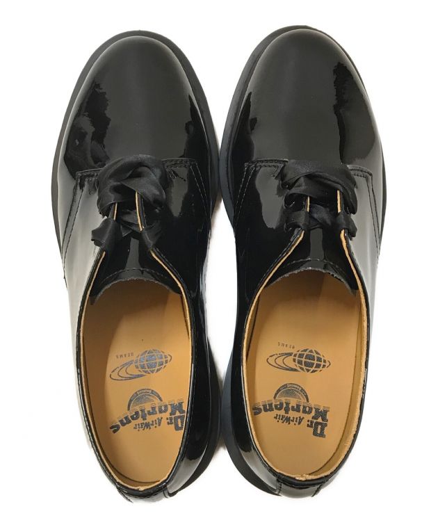 Dr.Martens (ドクターマーチン) RAY BEAMS (レイ ビームス) 別注 パテント 3eye ブラック サイズ:UK5