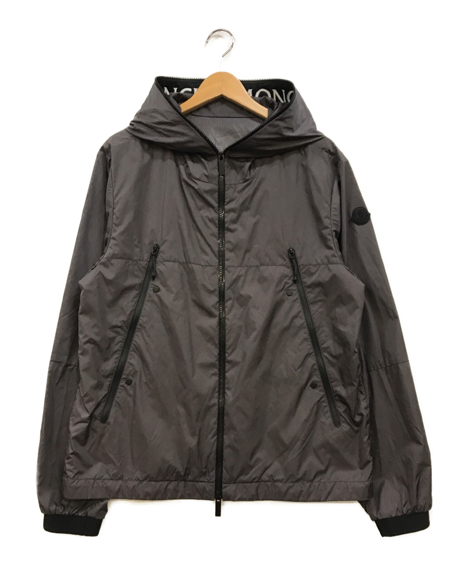 MONCLER (モンクレール) JUNICHI ナイロンフーデッドジャケット グレー サイズ:2