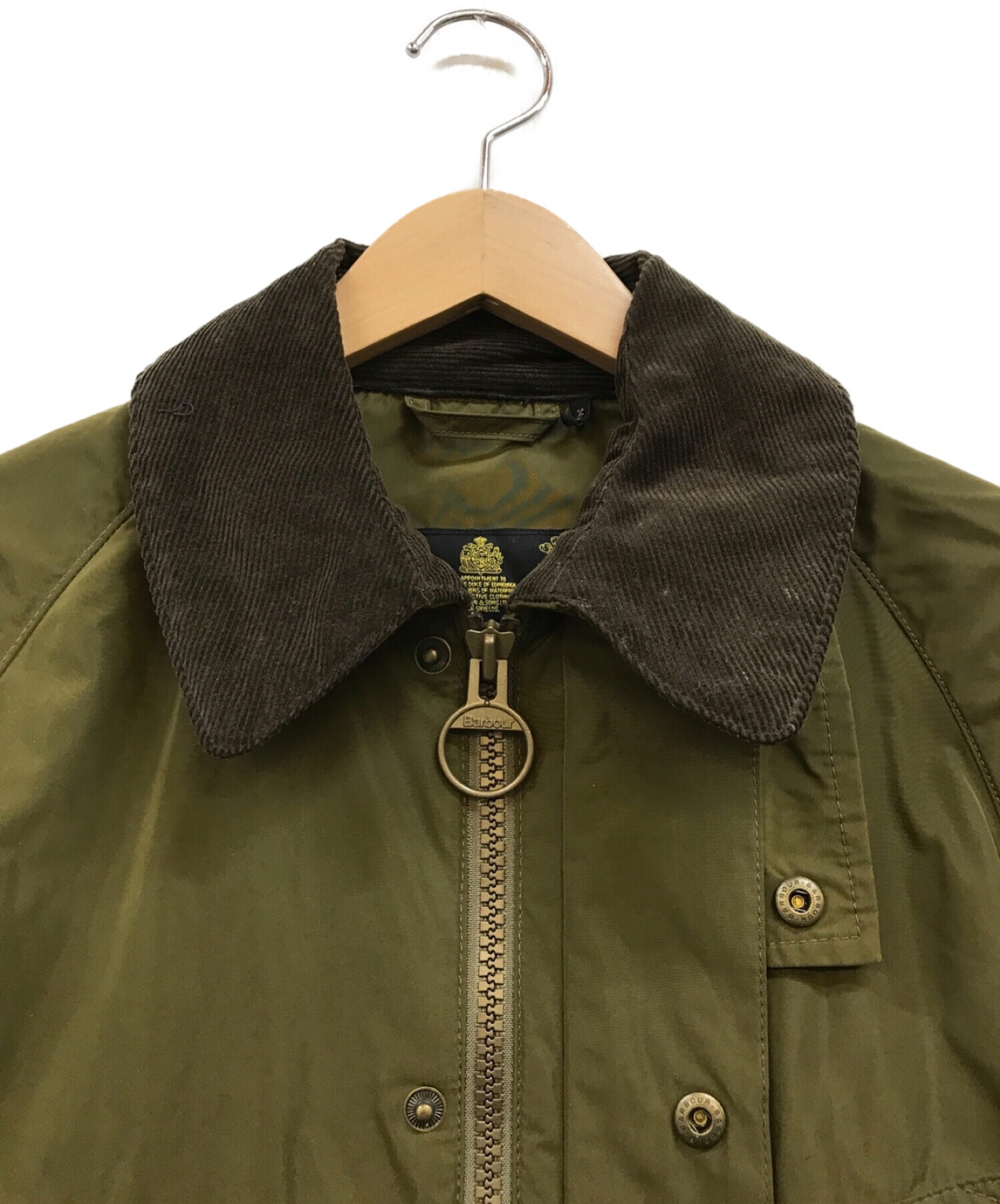 Barbour (バブアー) SL BEDALE SHAPE MEMORY オリーブ サイズ:34