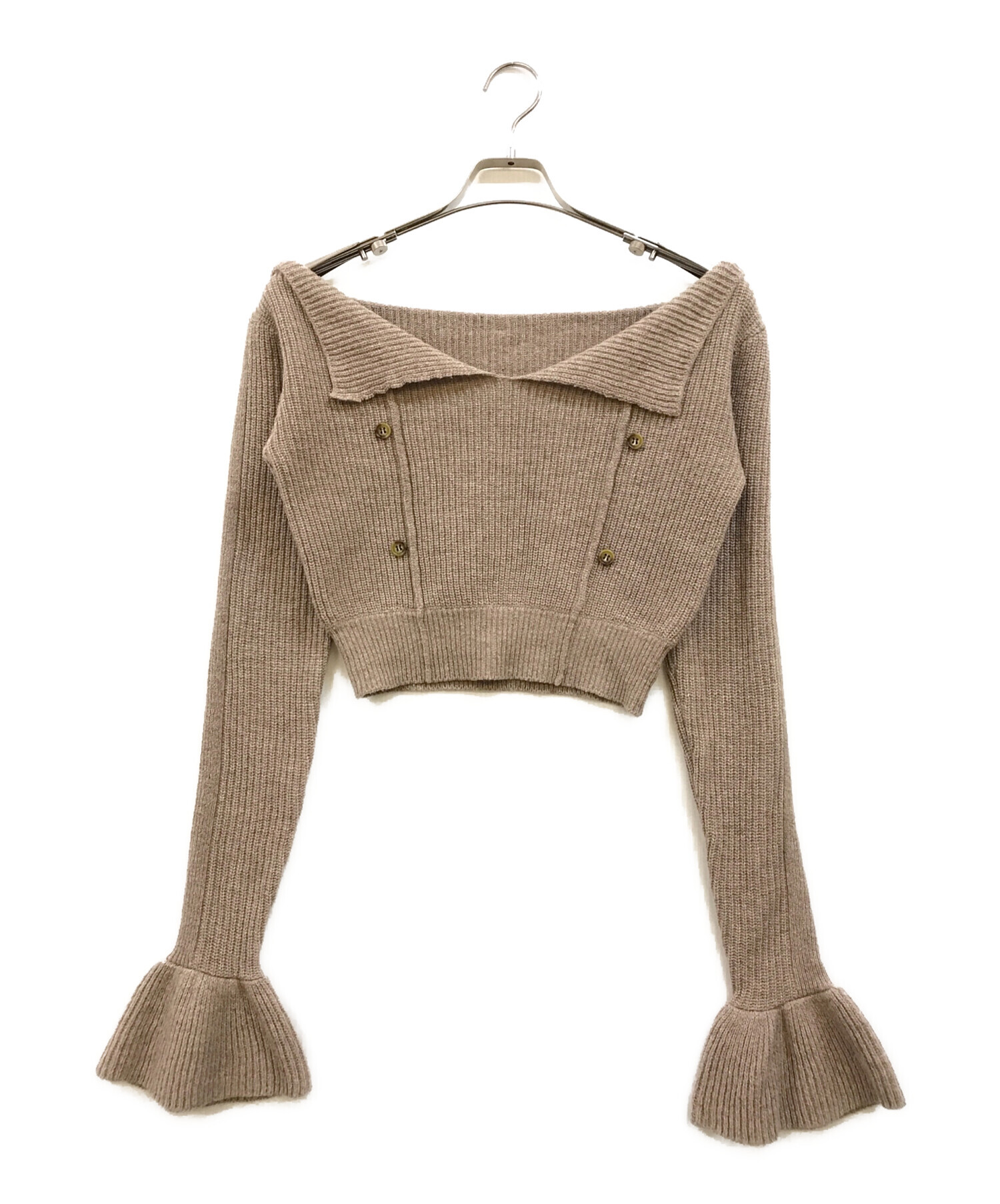 AND MARY (アンドマリー) Flora knit セットアップ ベージュ サイズ:F