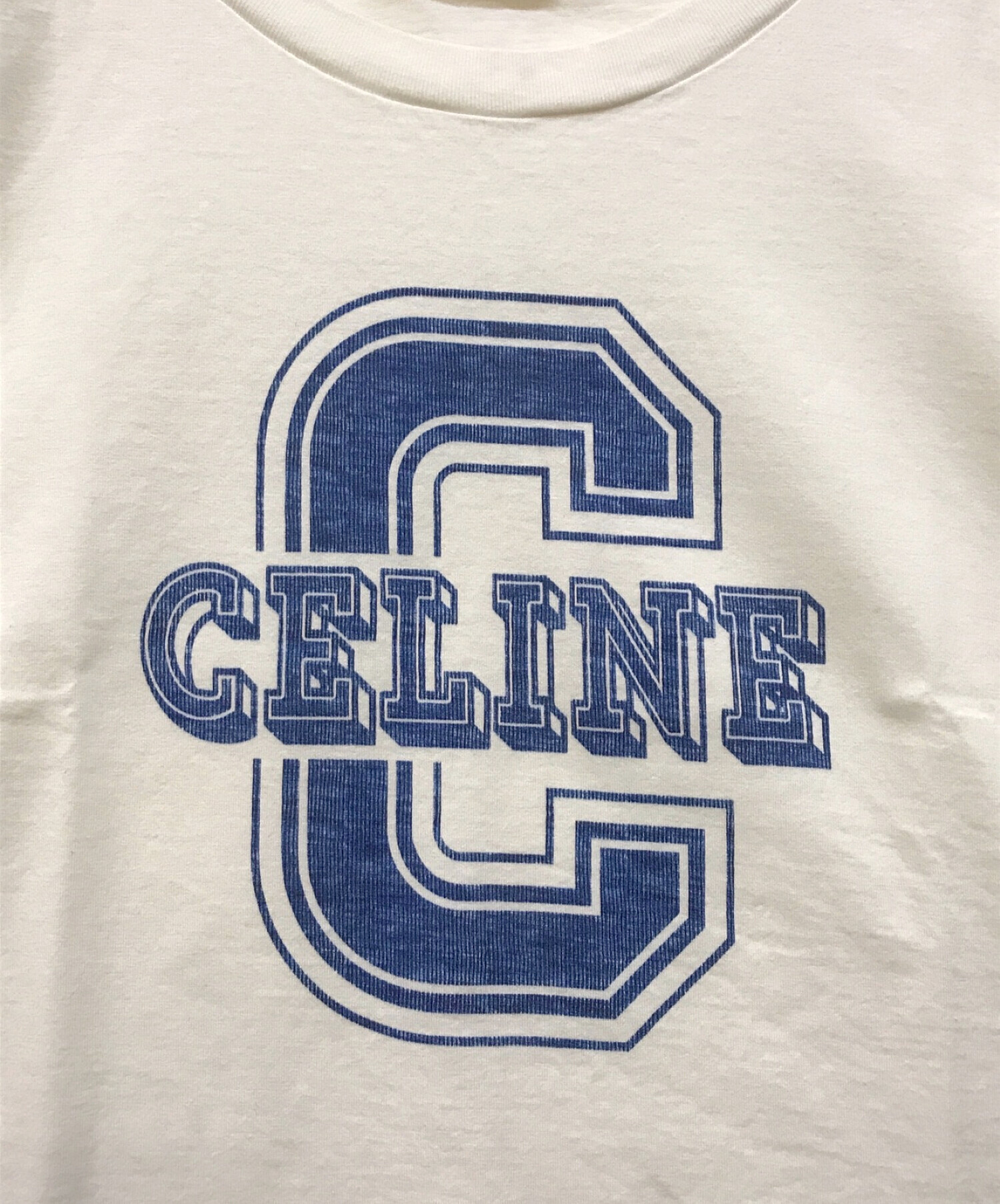 CELINE (セリーヌ) ロゴTシャツ ホワイト サイズ:M