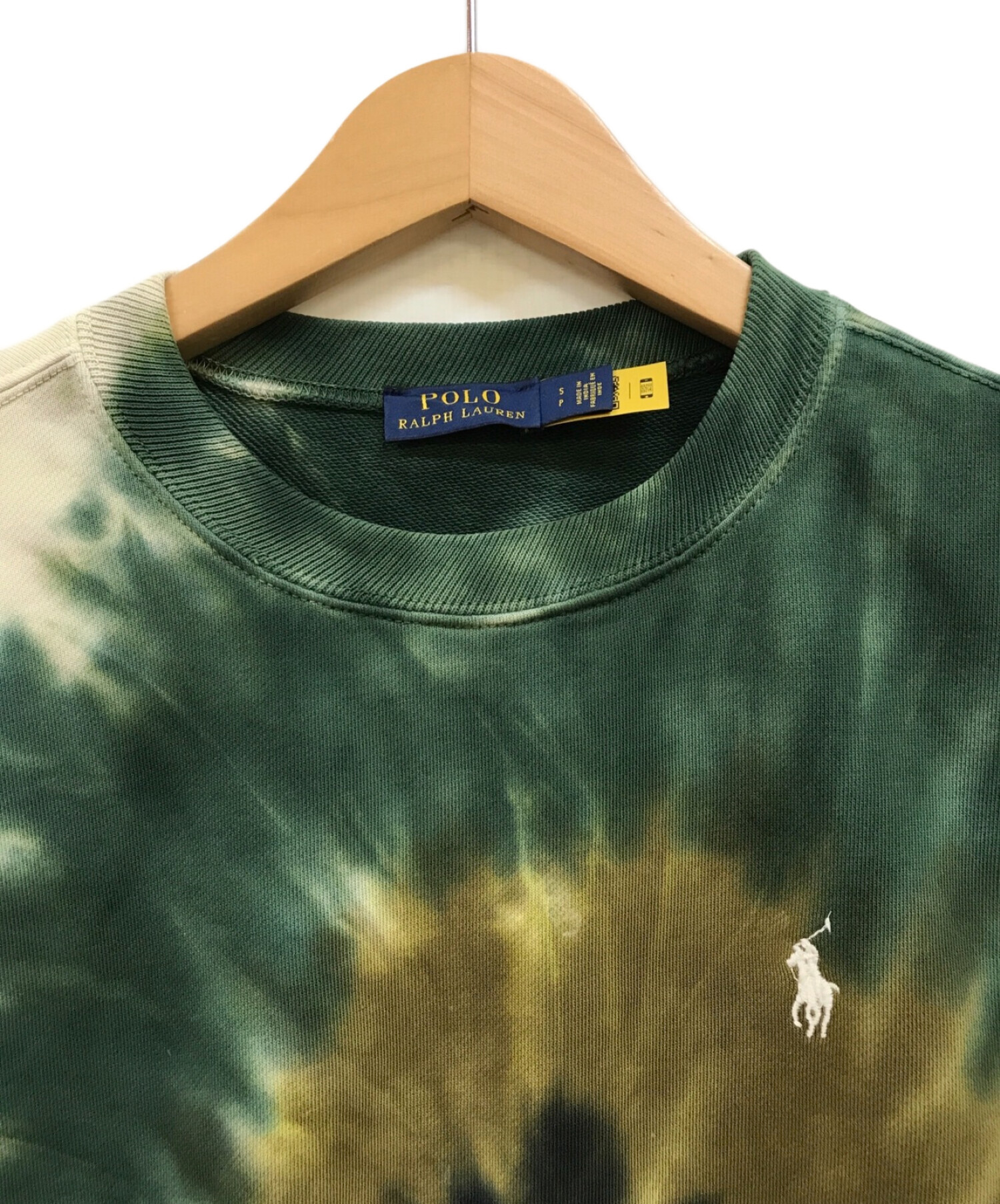 中古・古着通販】POLO RALPH LAUREN (ポロ・ラルフローレン) タイダイスウェット グリーン×ブラウン サイズ:S｜ブランド・古着通販  トレファク公式【TREFAC FASHION】スマホサイト