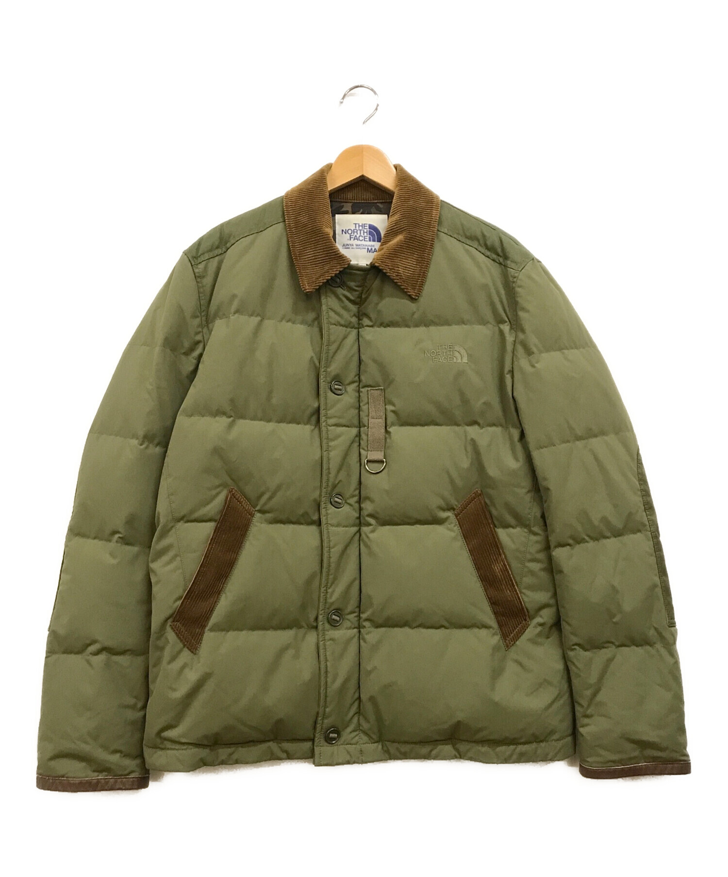 eYe COMME des GARCONS JUNYAWATANABE MAN THE NORTH FACE (ザ ノース フェイス)  ミリタリーナイロンダウンジャケット オリーブ サイズ:L