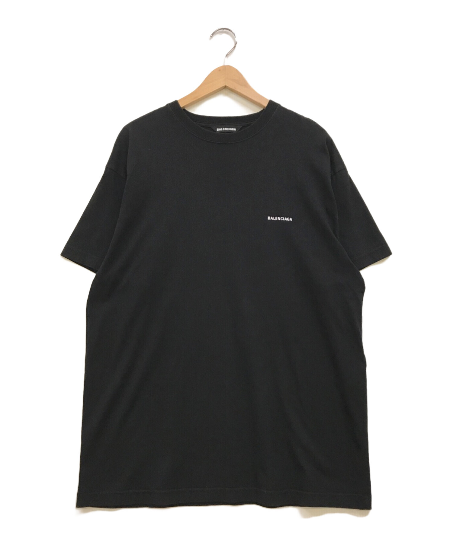 BALENCIAGA (バレンシアガ) スモールロゴTシャツ ブラック サイズ:S