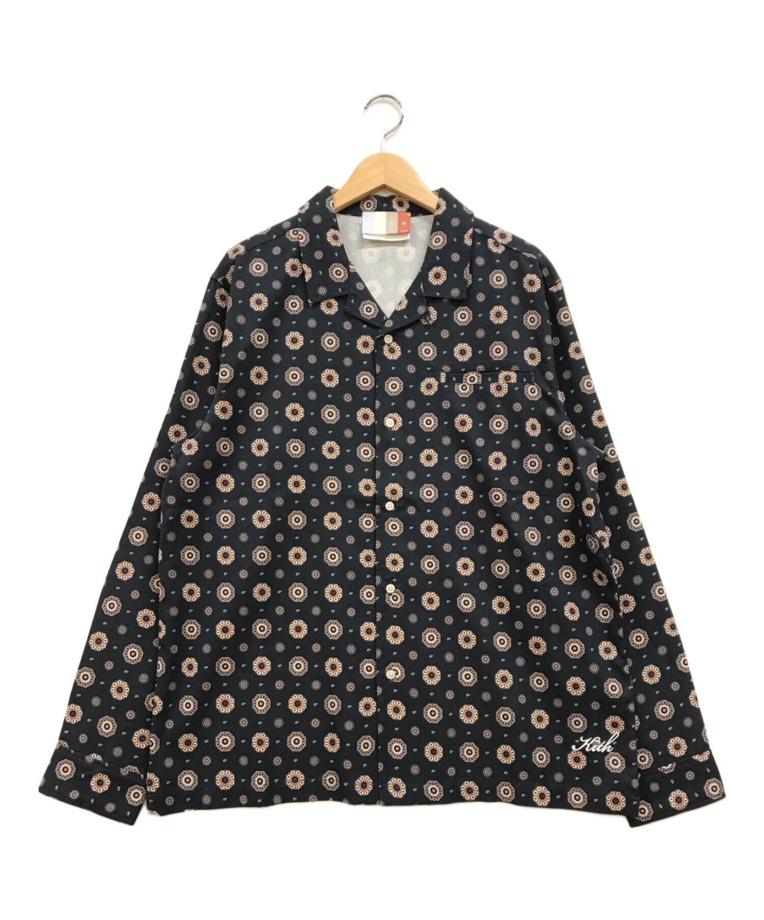 8,000円【美品】Kith Silk Cotton Shirts キス Mサイズ