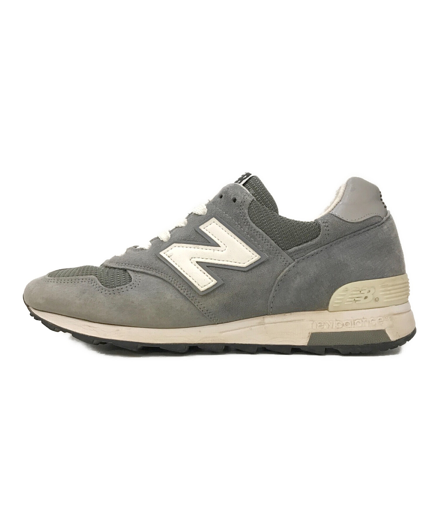 NEW BALANCE (ニューバランス) ローカットスニーカー グレー サイズ:26.5㎝