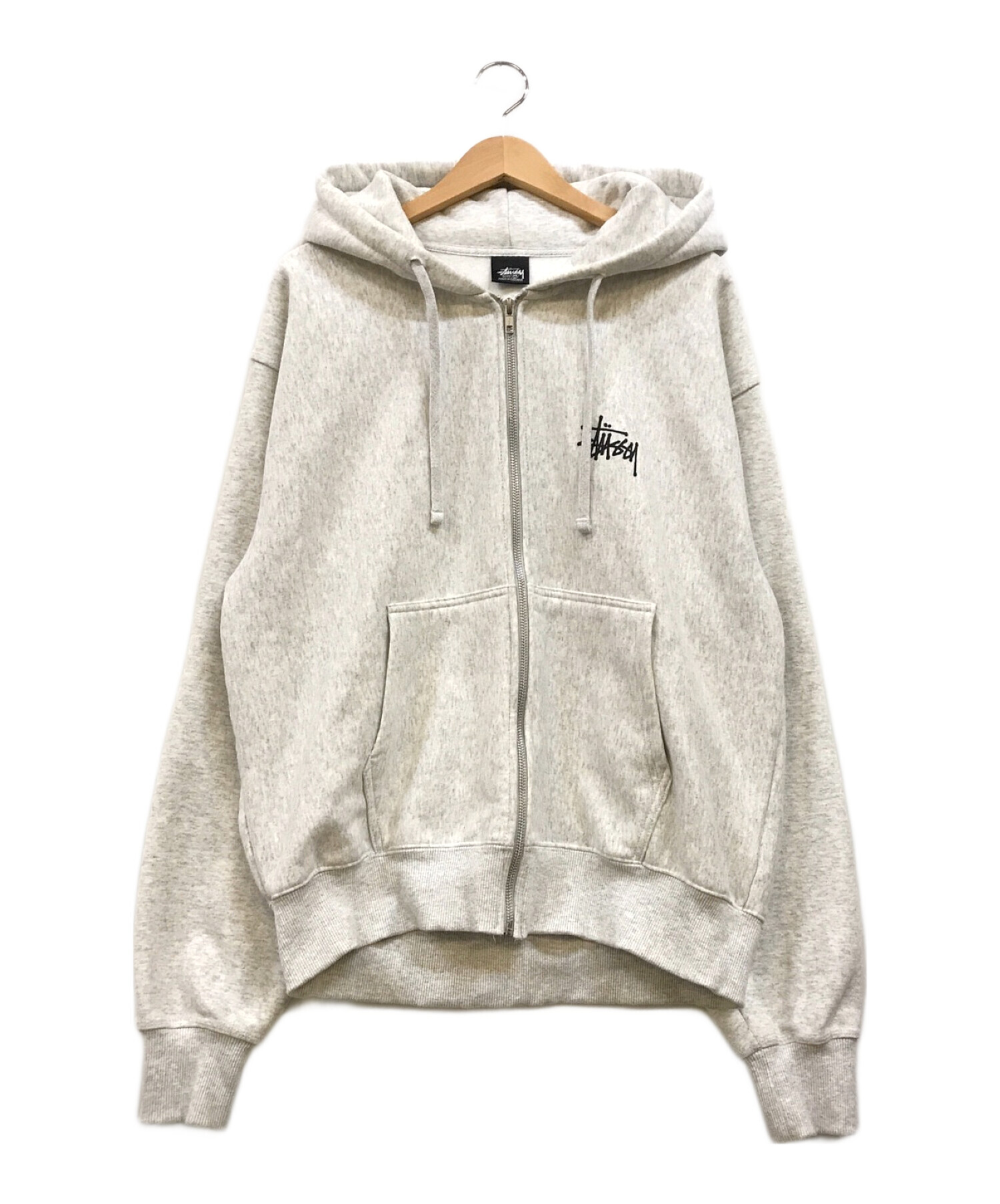 中古・古着通販】stussy (ステューシー) Zip up Hoody Parker グレー ...