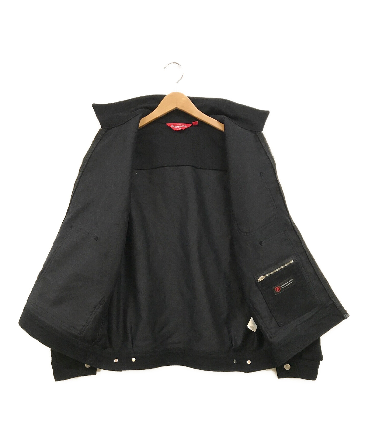 SUPREME (シュプリーム) Moleskin Work Jacket ブラック サイズ:M