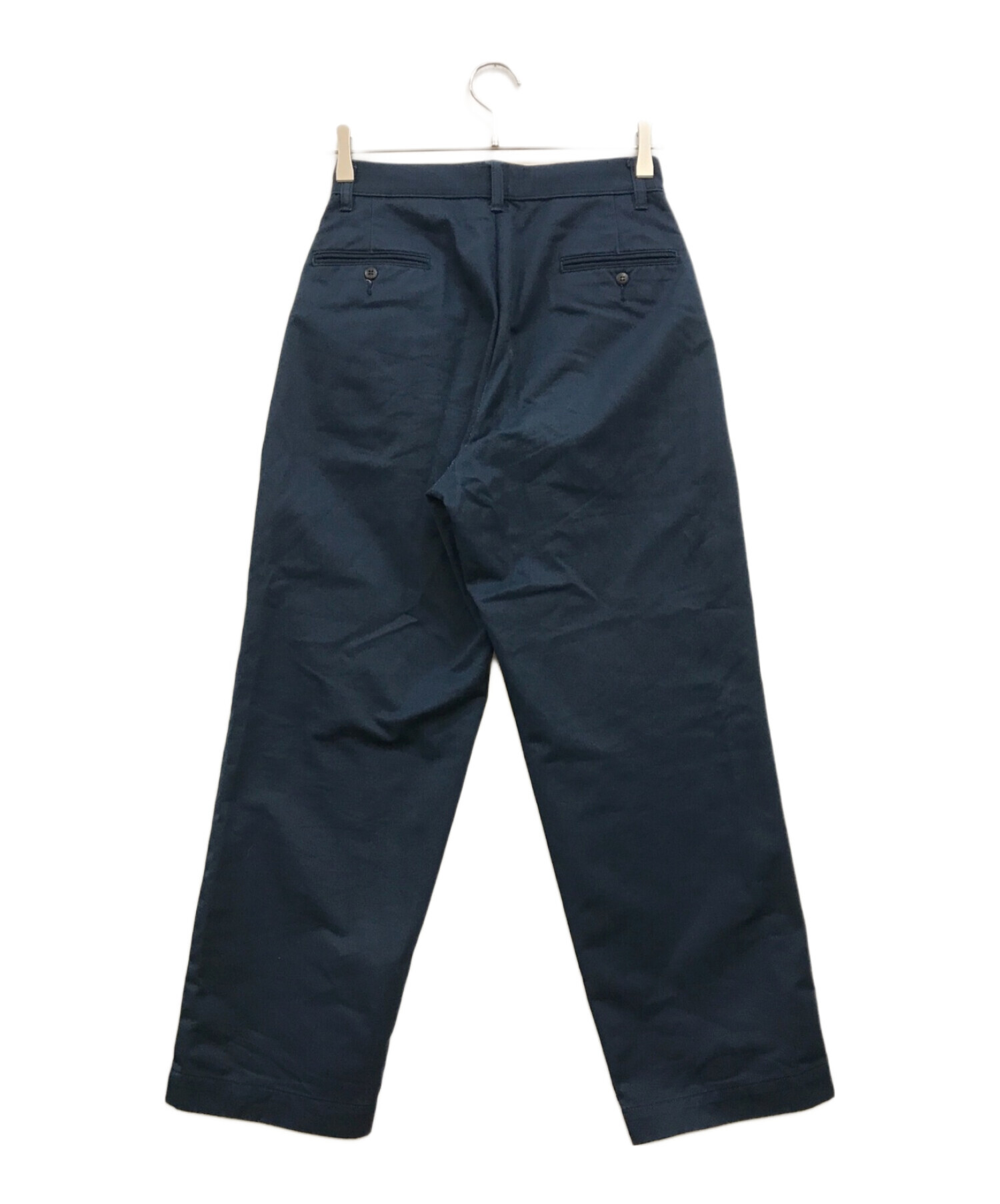 中古・古着通販】CIOTA (シオタ) Tuck Chino Cloth Pants ネイビー 