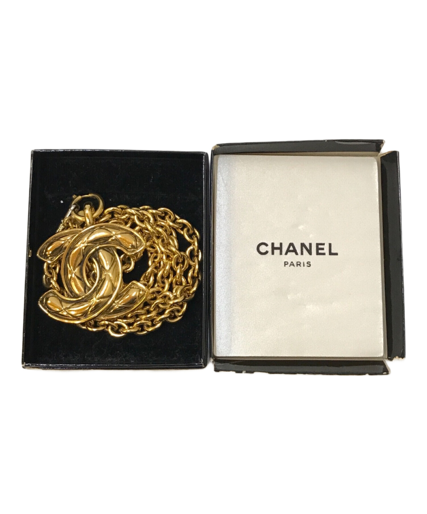 中古・古着通販】CHANEL (シャネル) マトラッセ ココマークチェーンネックレス ゴールド｜ブランド・古着通販 トレファク公式【TREFAC  FASHION】スマホサイト