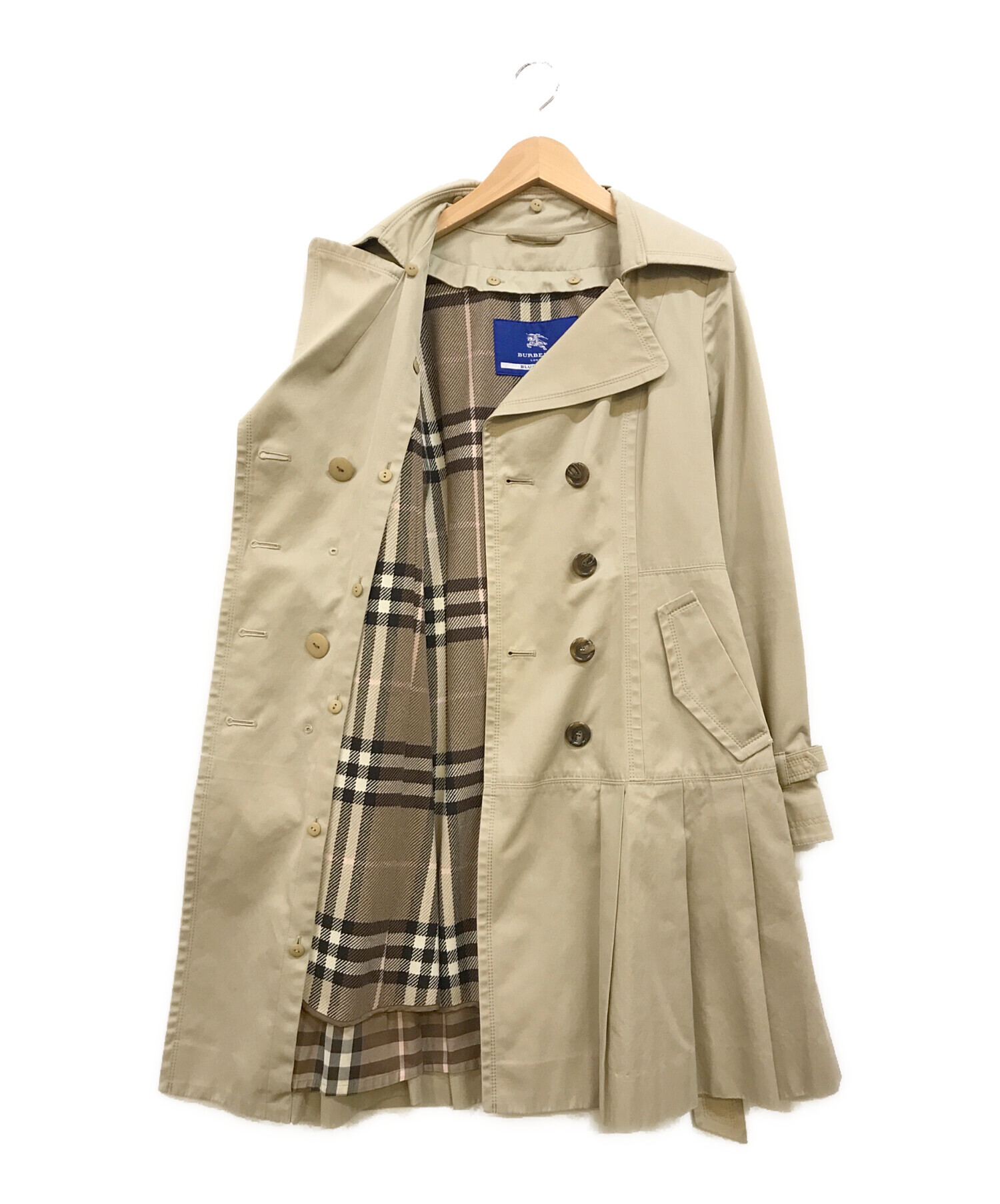 BURBERRY BLUE LABEL (バーバリーブルーレーベル) ライナー付トレンチコート ベージュ サイズ:38