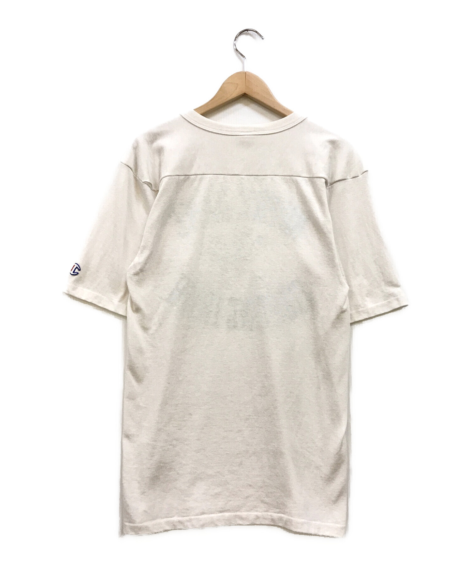 中古・古着通販】Champion (チャンピオン) 80'S 染み込みプリントフットボールTシャツ ホワイト サイズ:S｜ブランド・古着通販  トレファク公式【TREFAC FASHION】スマホサイト