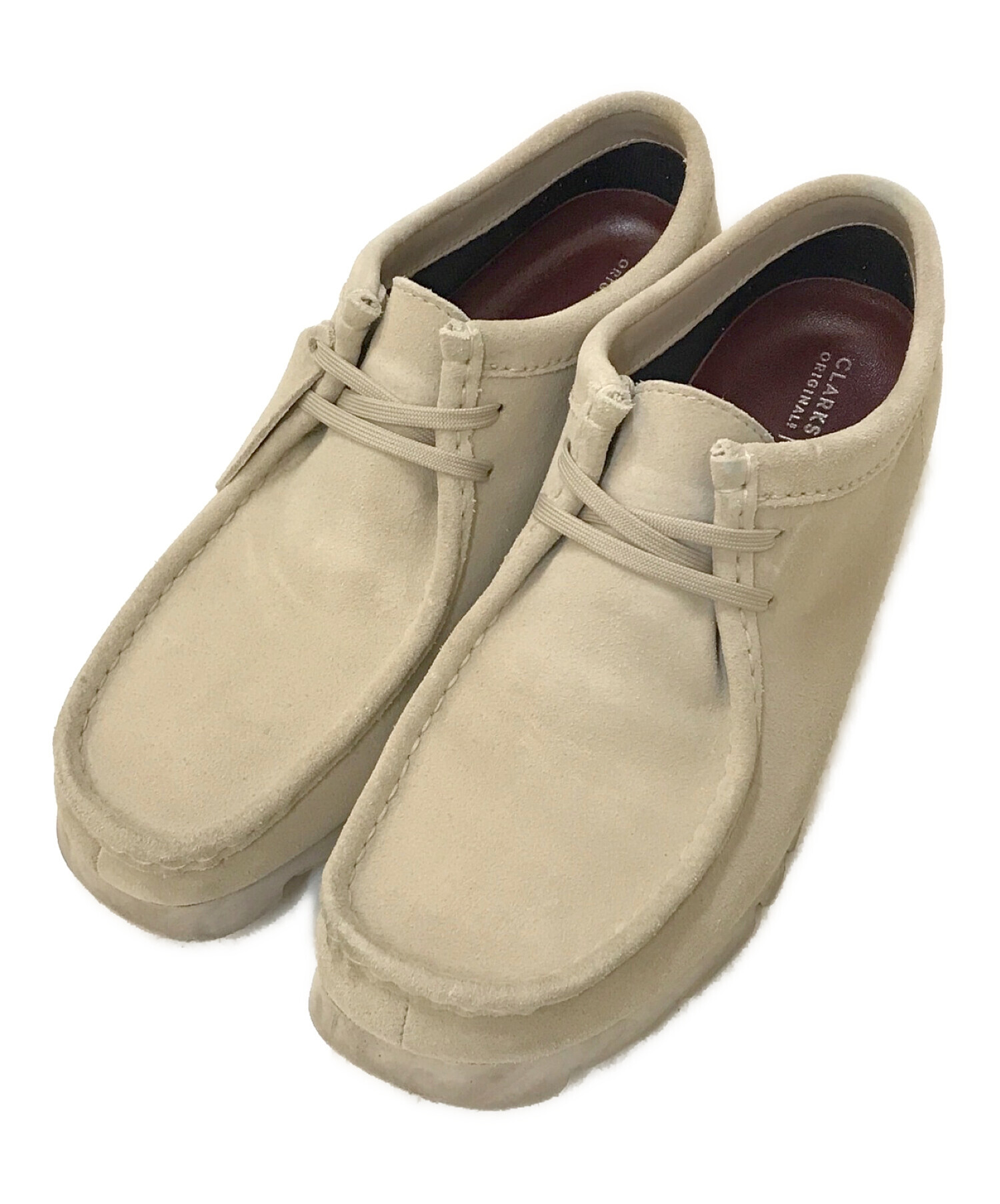 CLARKS (クラークス) BEAMS (ビームス) 別注 GORE-TEX ワラビーシューズ ベージュ サイズ:UK8