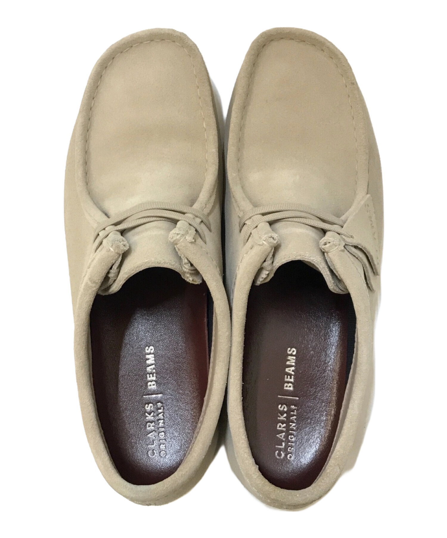 CLARKS (クラークス) BEAMS (ビームス) 別注 GORE-TEX ワラビーシューズ ベージュ サイズ:UK8