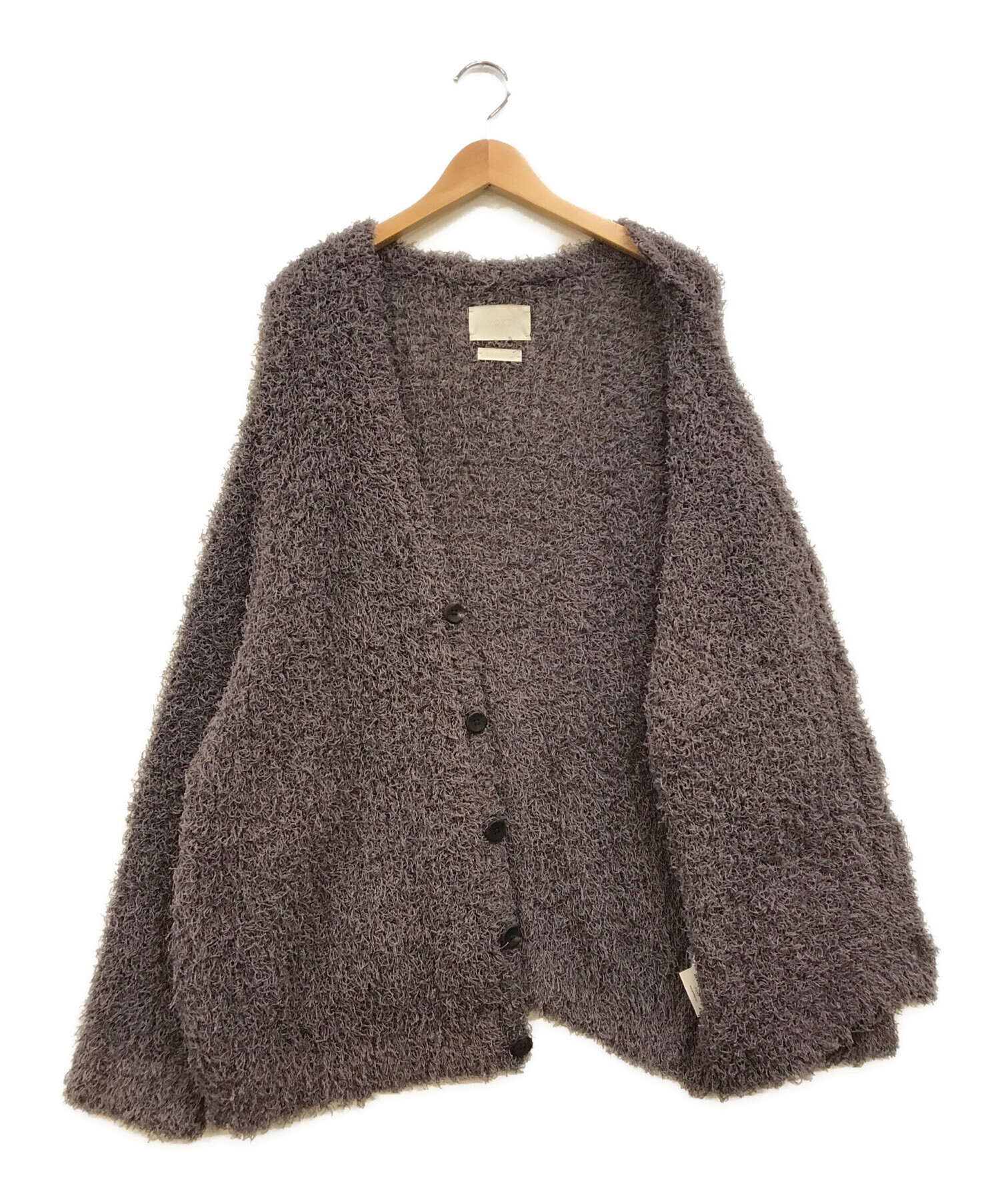 中古・古着通販】YOKE (ヨーク) BUSHY COTTON CARDIGAN パープル サイズ:3｜ブランド・古着通販  トレファク公式【TREFAC FASHION】スマホサイト