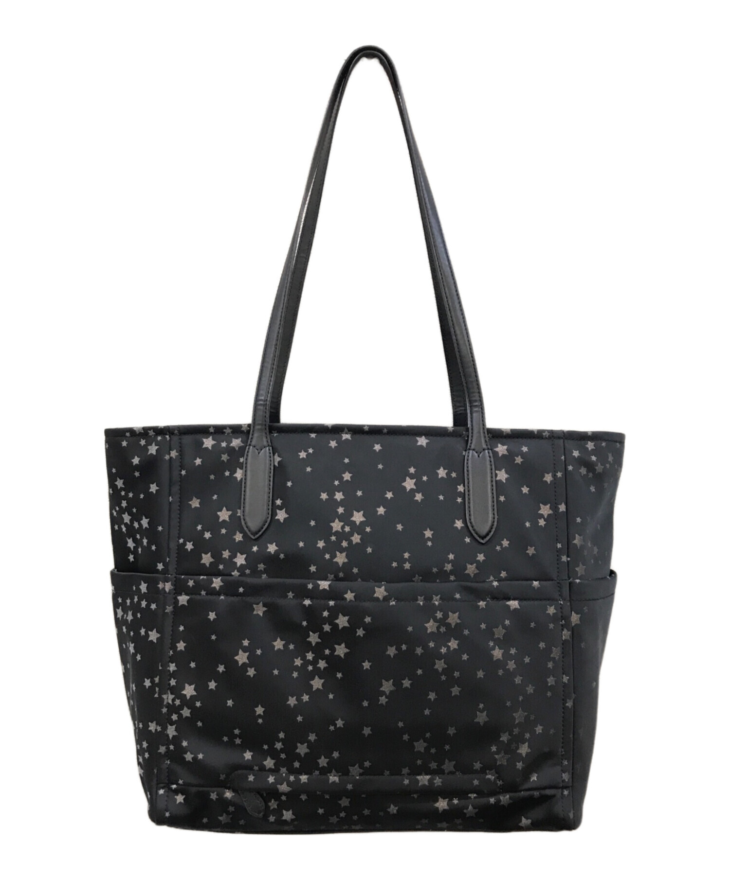 Kate Spade (ケイトスペード) チェルシー 星柄ナイロントートバッグ ブラック