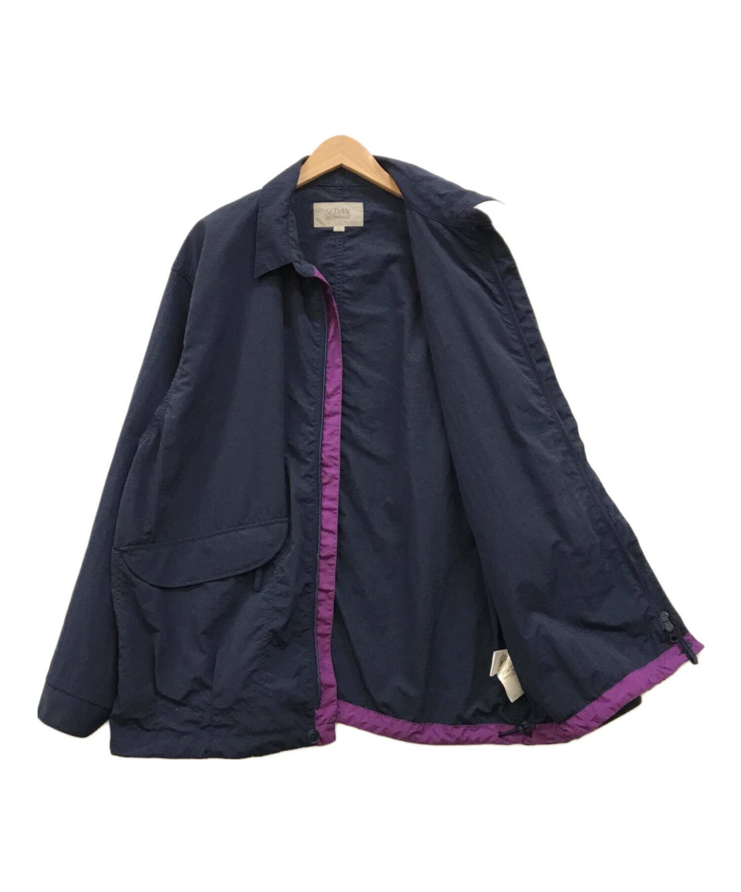 中古・古着通販】SEDAN ALL-PURPOSE (セダンオールパーパス) BIG LIGHT JACKET ネイビー  サイズ:L｜ブランド・古着通販 トレファク公式【TREFAC FASHION】スマホサイト