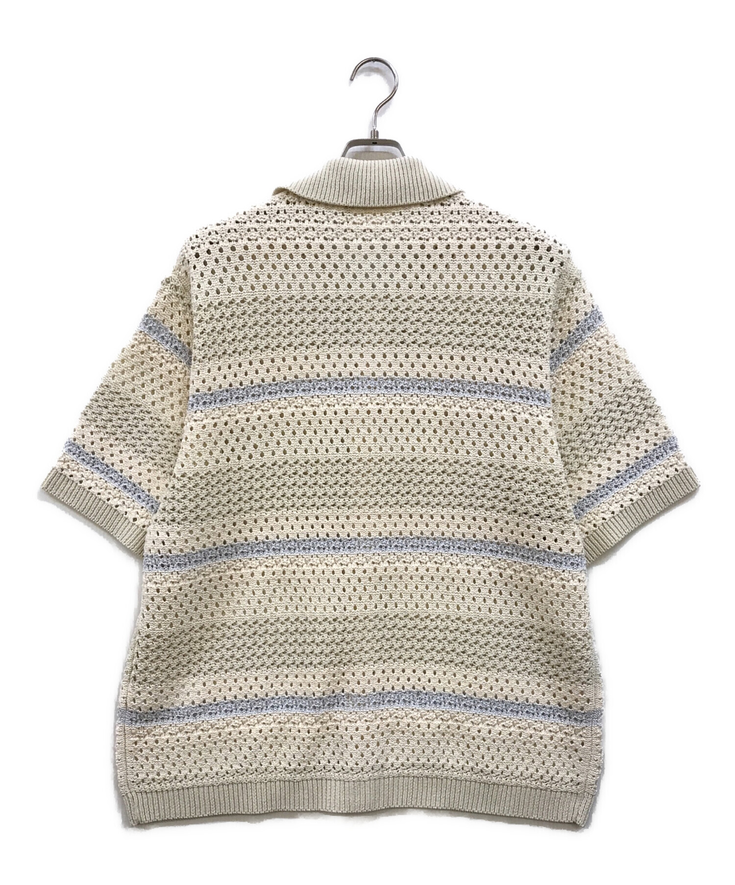 KITH (キス) Thompson Crochet ニットシャツ アイボリー サイズ:XL