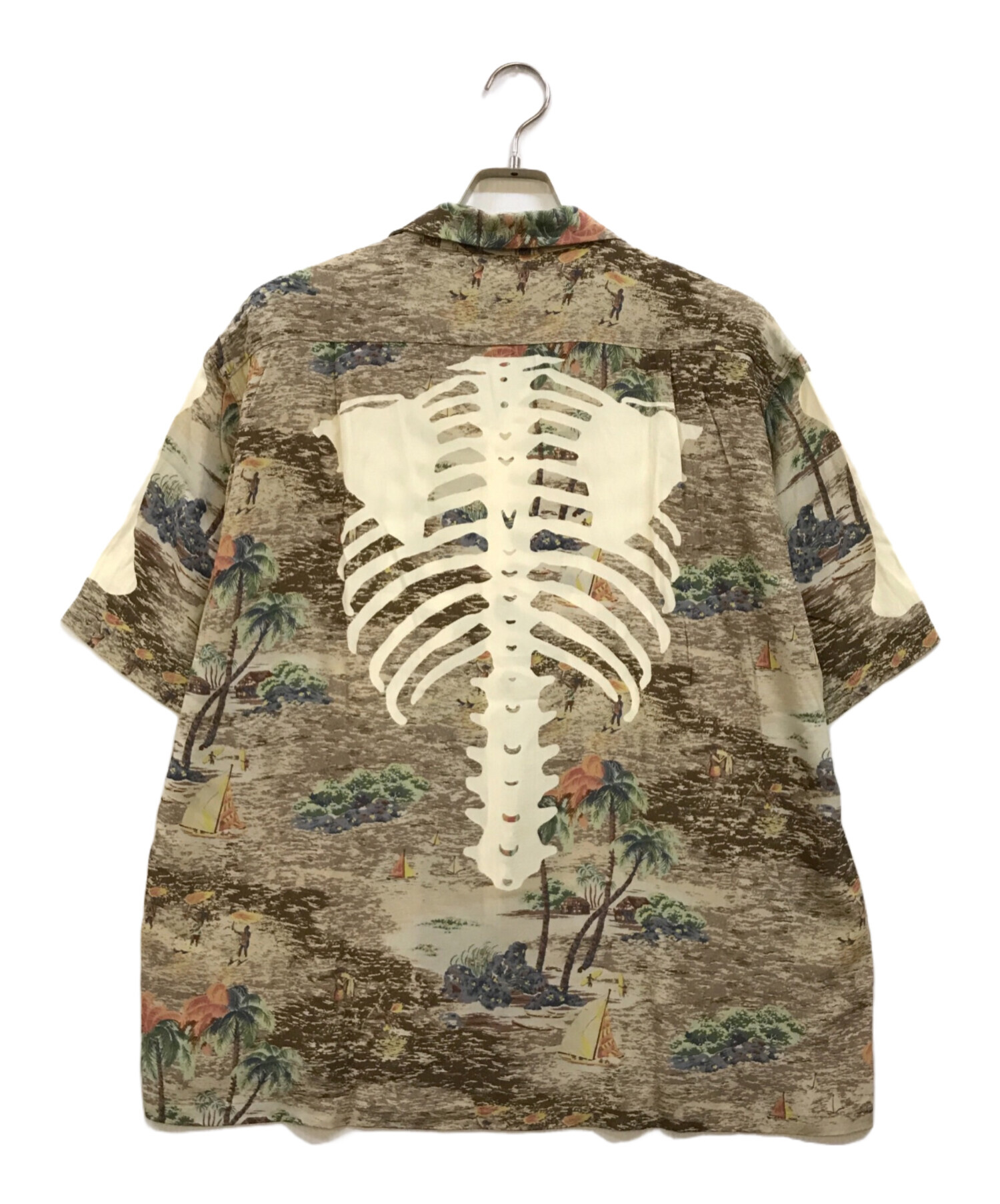 中古・古着通販】KAPITAL (キャピタル) Rayon Kamehameha Bone Aloha Shirt ベージュ  サイズ:5｜ブランド・古着通販 トレファク公式【TREFAC FASHION】スマホサイト