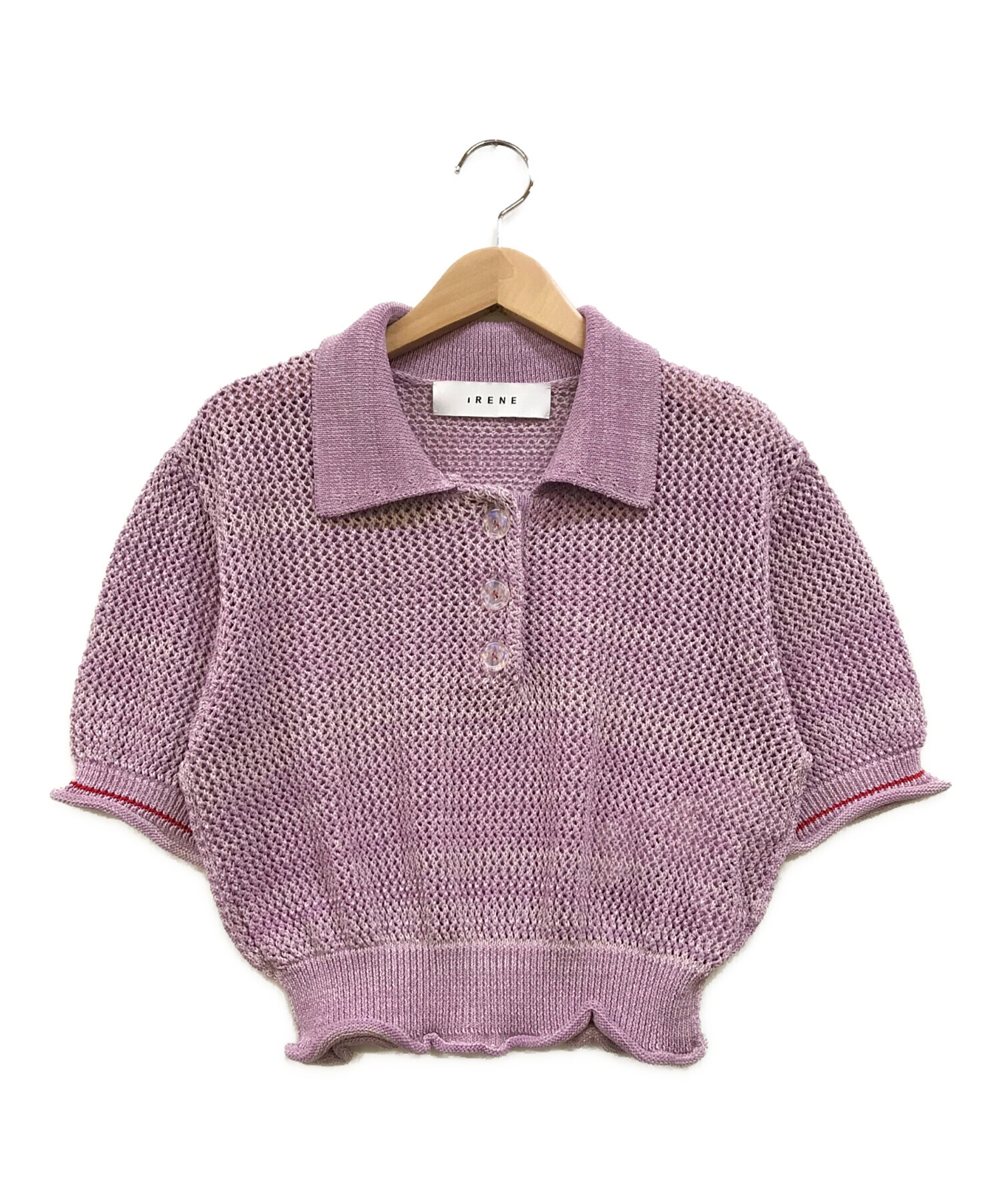 中古・古着通販】IRENE (アイレネ) Mix Yarn Knit Polo パープル サイズ:36｜ブランド・古着通販  トレファク公式【TREFAC FASHION】スマホサイト