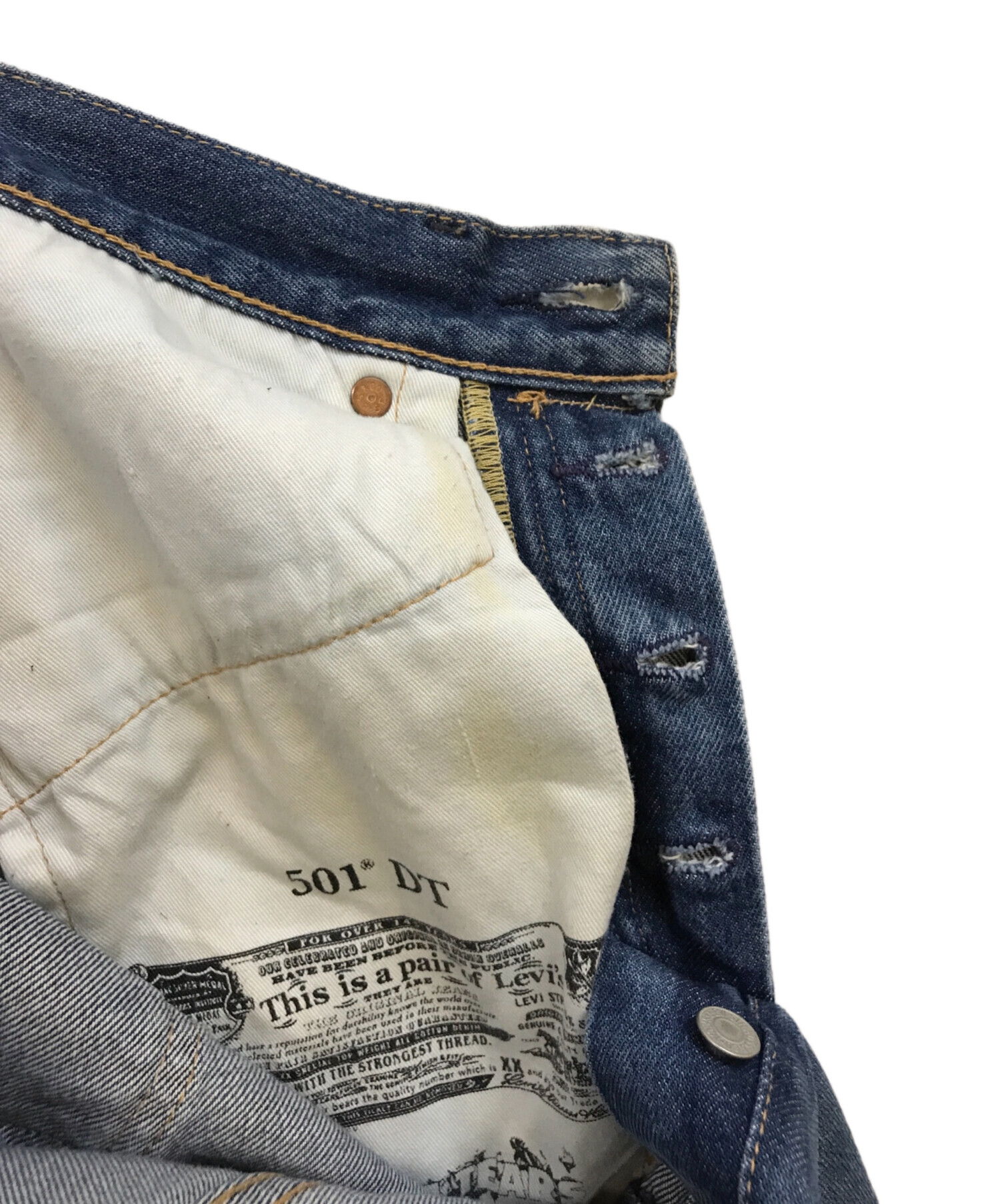 中古・古着通販】LEVI'S (リーバイス) Denim Tears (デニムティアーズ) 501 DT Wreath Jean インディゴ  サイズ:W29×L32｜ブランド・古着通販 トレファク公式【TREFAC FASHION】スマホサイト