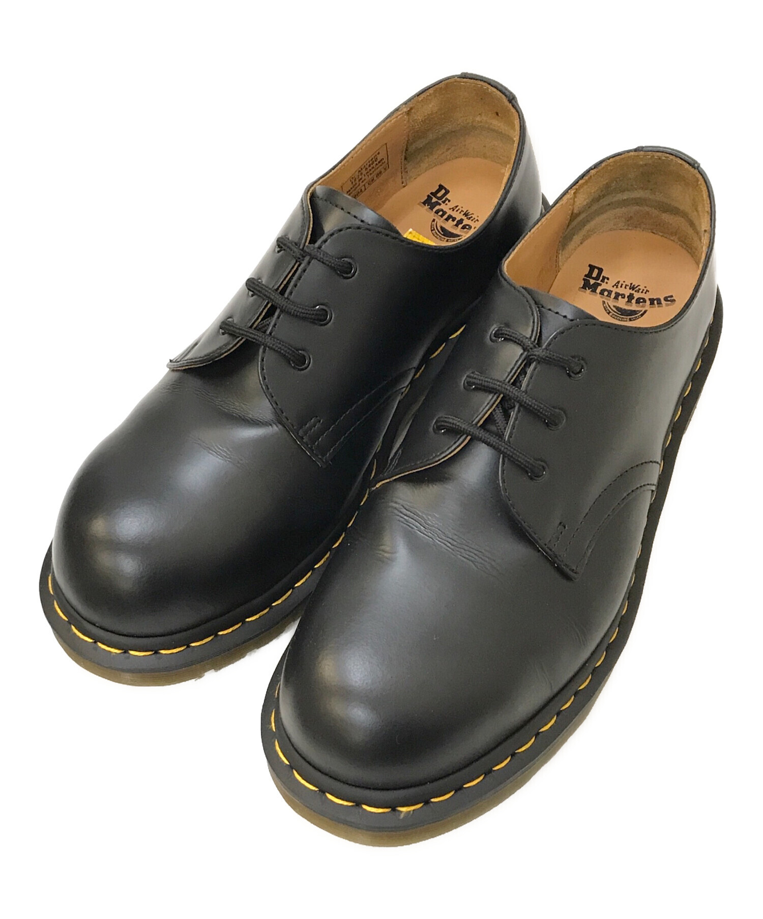 Dr.Martens (ドクターマーチン) スチールトゥ 3ホールシューズ ブラック サイズ:UK9