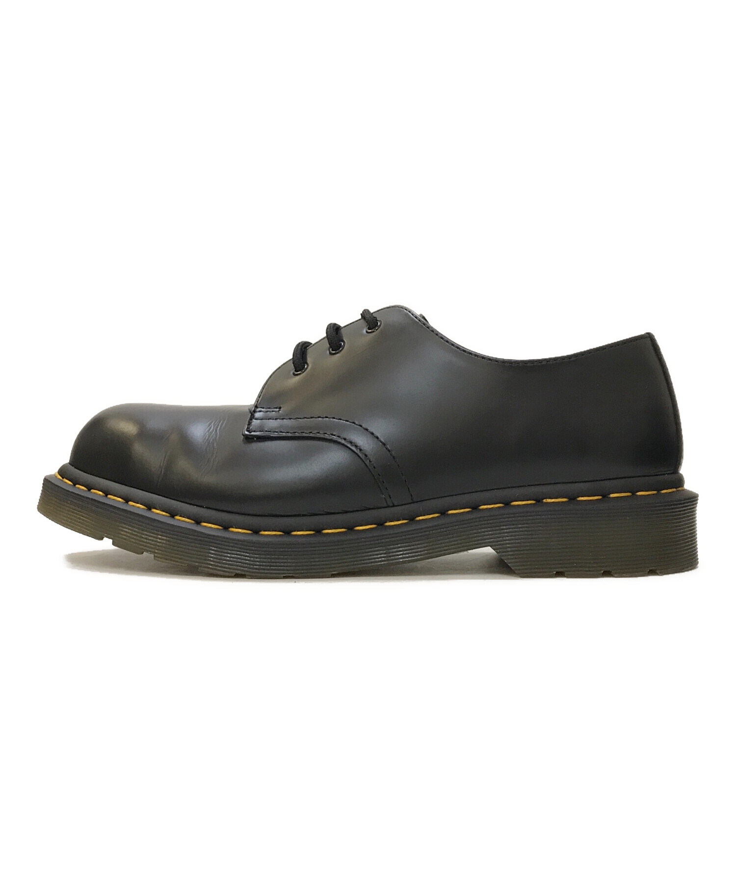 Dr.Martens (ドクターマーチン) スチールトゥ 3ホールシューズ ブラック サイズ:UK9