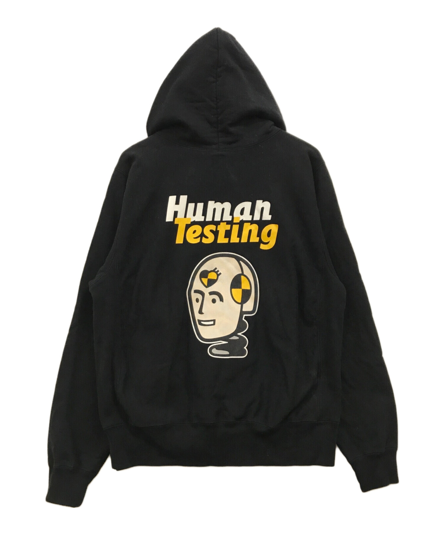 HUMAN MADE (ヒューマンメイド) A$AP Rocky (エイサップ・ロッキー) HUMAN TESTING PIZZA HOODIE  ブラック サイズ:M