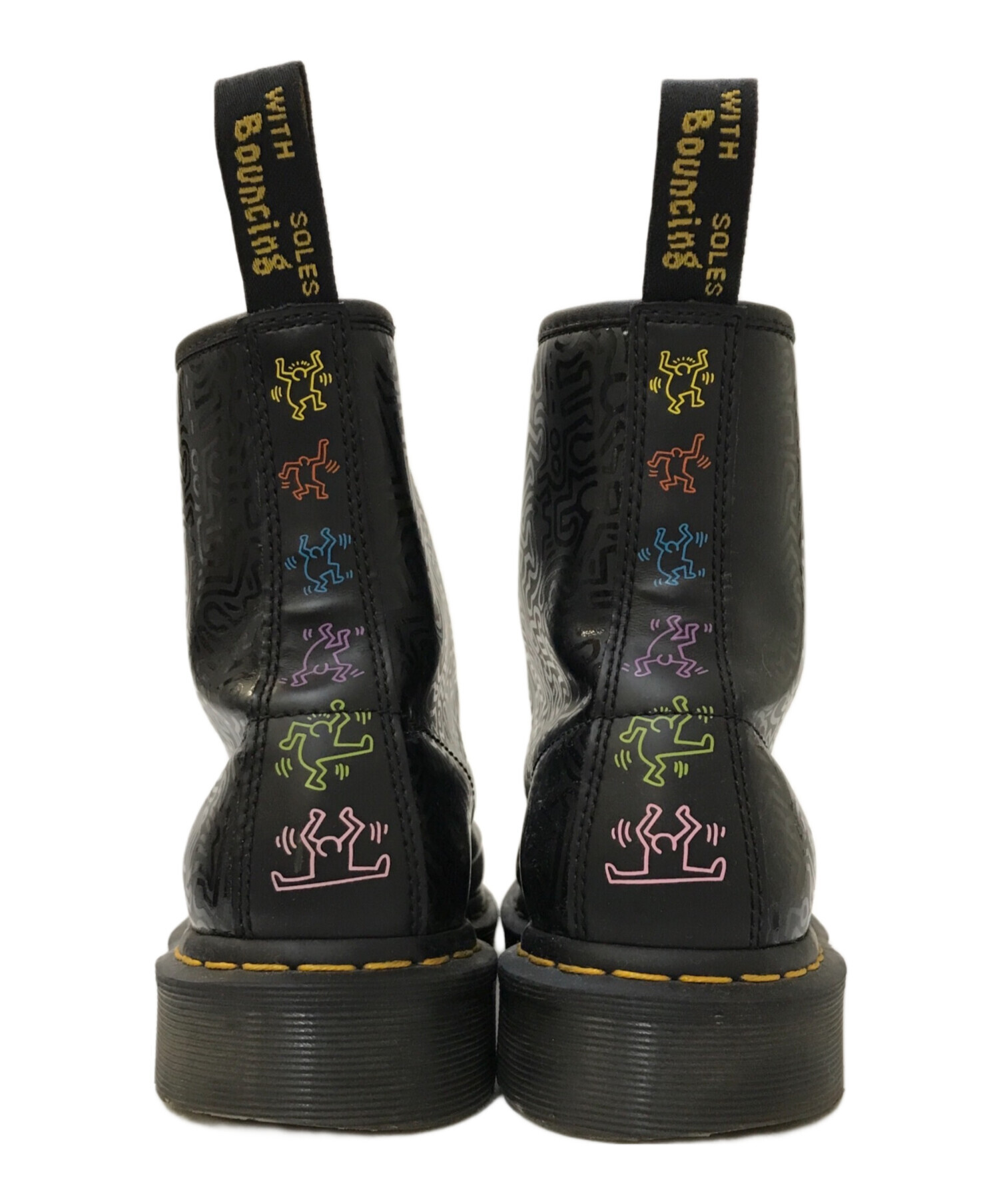 中古・古着通販】Dr.Martens (ドクターマーチン) Keith Haring (キースヘリング) 8ホールブーツ ブラック  サイズ:UK8(27CM)｜ブランド・古着通販 トレファク公式【TREFAC FASHION】スマホサイト