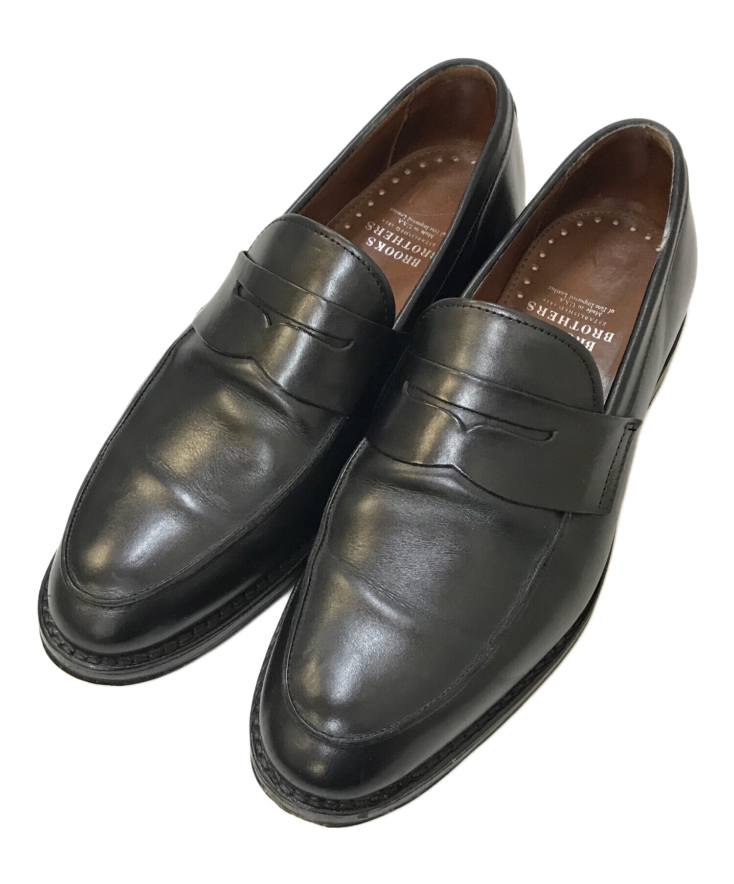 中古・古着通販】BROOKS BROTHERS (ブルックスブラザーズ) ペニーローファー ブラック サイズ:8E｜ブランド・古着通販  トレファク公式【TREFAC FASHION】スマホサイト