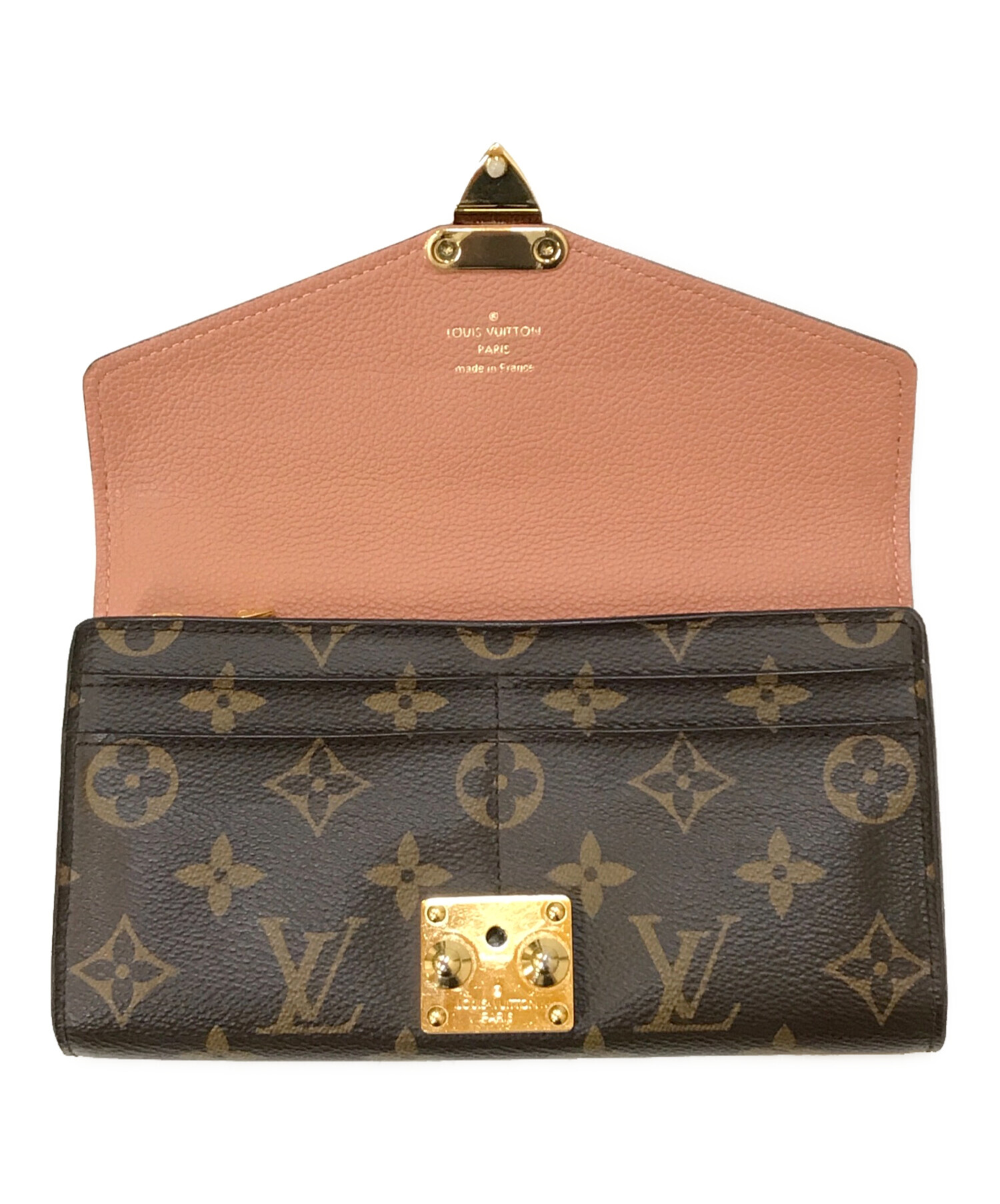 中古・古着通販】LOUIS VUITTON (ルイ ヴィトン) ポルトフォイユパラス ブラウン×ピンク｜ブランド・古着通販  トレファク公式【TREFAC FASHION】スマホサイト