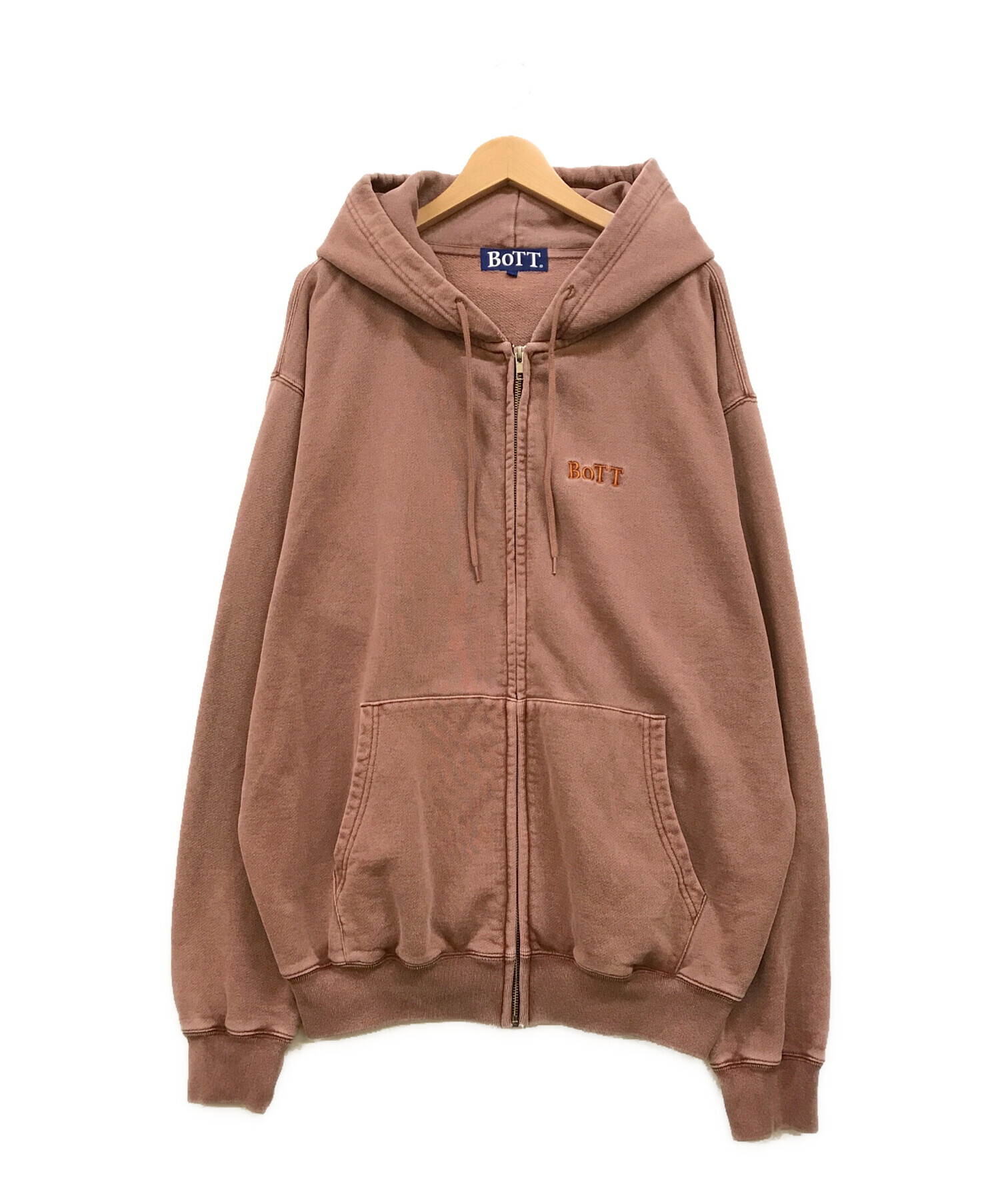 中古・古着通販】BoTT (ボット) Pigment Dyed Zip Hoodie ブラウン サイズ:XL｜ブランド・古着通販  トレファク公式【TREFAC FASHION】スマホサイト