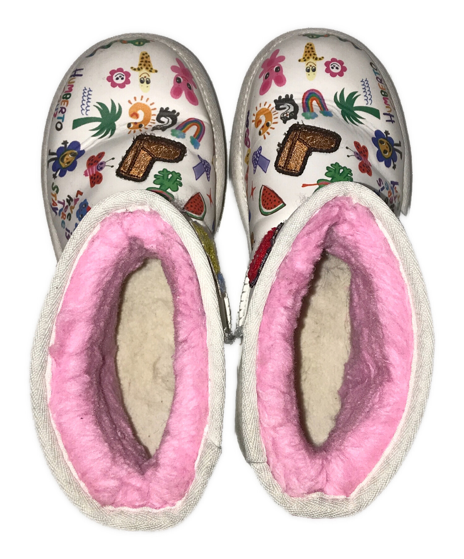 中古・古着通販】UGG (アグ) Classic Platform Pop Sketch ホワイト×ピンク サイズ:23｜ブランド・古着通販  トレファク公式【TREFAC FASHION】スマホサイト