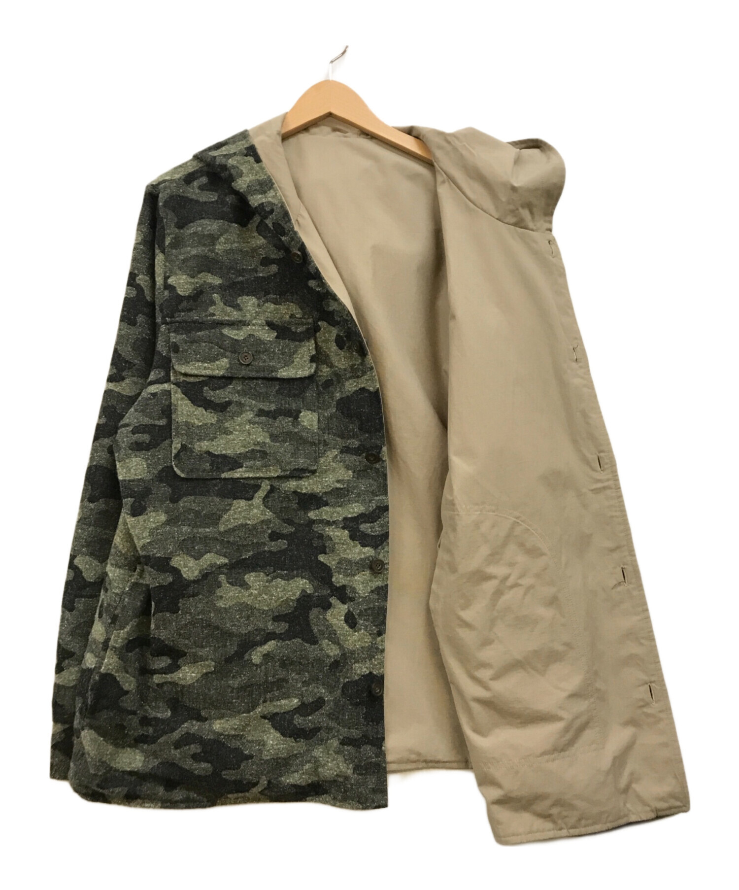 中古・古着通販】KITH (キス) Reversible Hooded Ginza カーキ×ベージュ サイズ:XL｜ブランド・古着通販  トレファク公式【TREFAC FASHION】スマホサイト