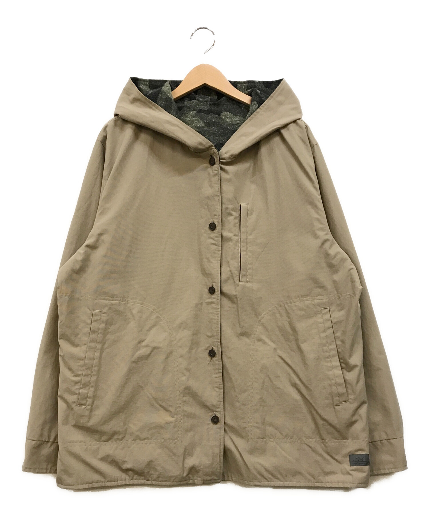 中古・古着通販】KITH (キス) Reversible Hooded Ginza カーキ×ベージュ サイズ:XL｜ブランド・古着通販  トレファク公式【TREFAC FASHION】スマホサイト