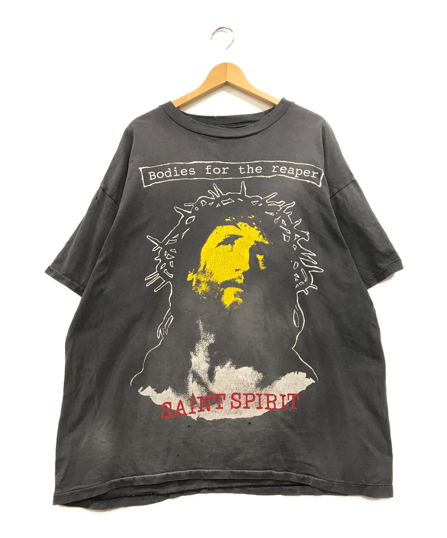 中古・古着通販】SAINT MICHAEL (セントマイケル) B FOR REAPER ショートスリーブプリントTシャツ フェードブラック  サイズ:XXXL｜ブランド・古着通販 トレファク公式【TREFAC FASHION】スマホサイト