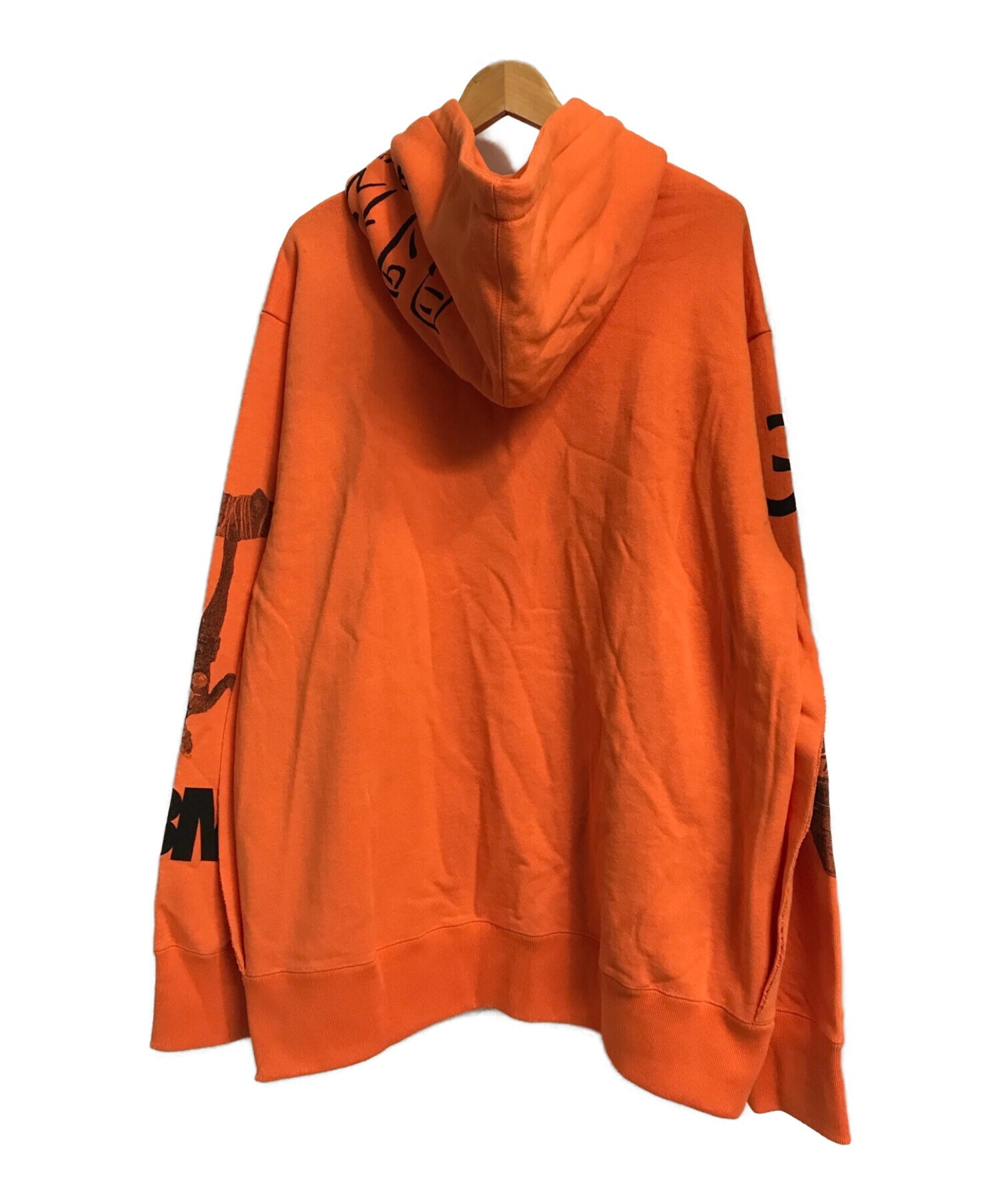 Black Weirdos (ブラック ウィドー) Hooded Sweatshirt オレンジ サイズ:XL