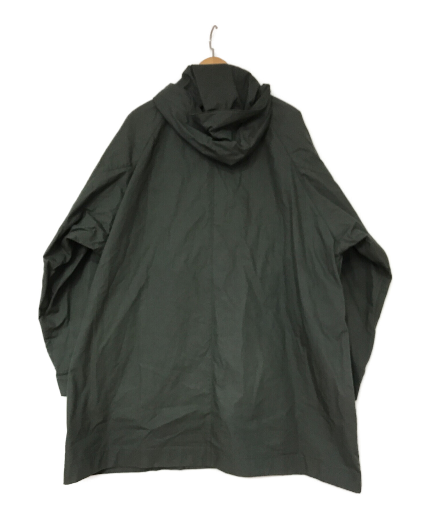 ATON (エイトン) 22SS CMAGNM0100 COTTON NYLON OXFORD HOODED COAT グリーン サイズ:06