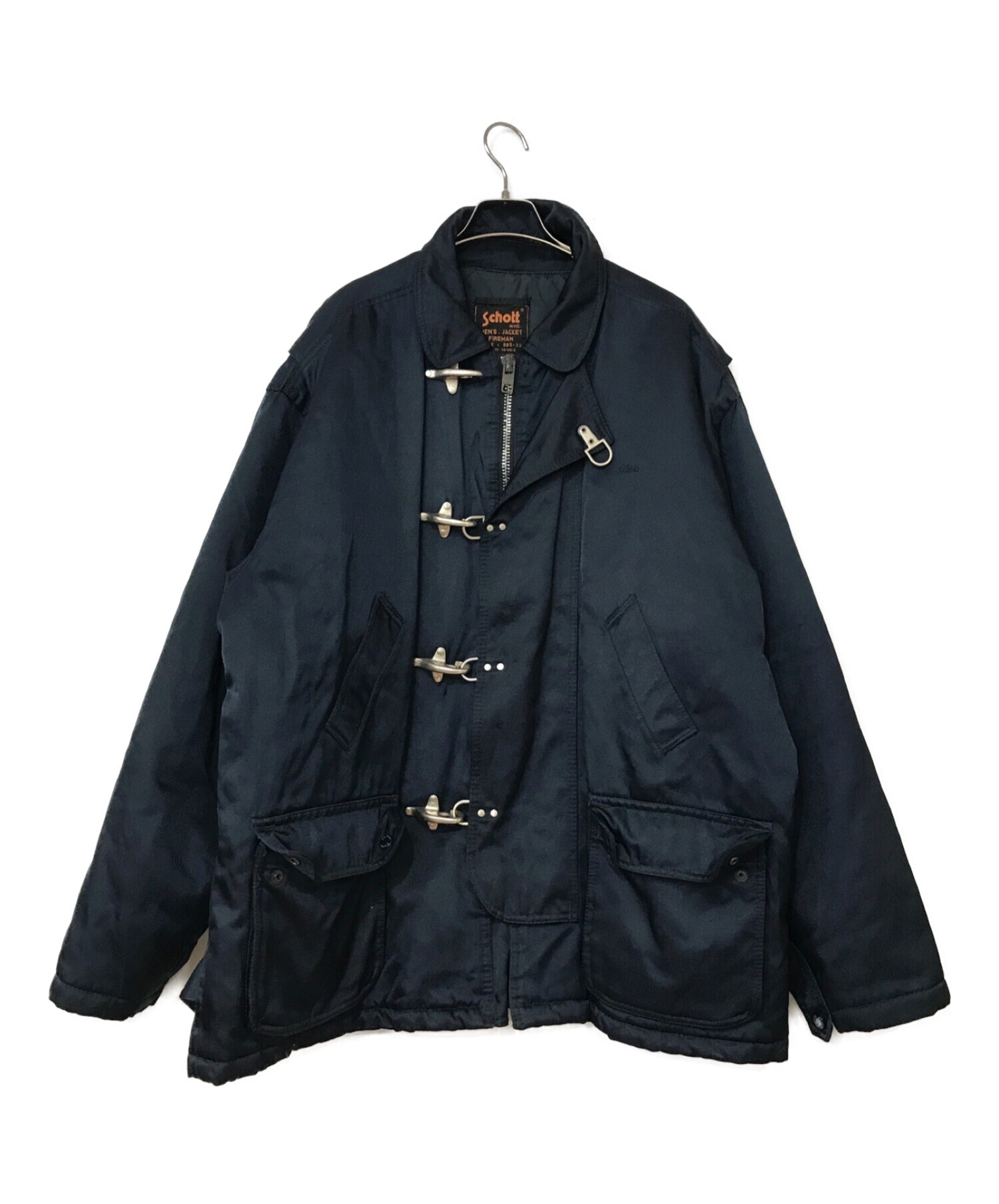 中古・古着通販】Schott (ショット) FIREMAN COAT ネイビー サイズ:XXL