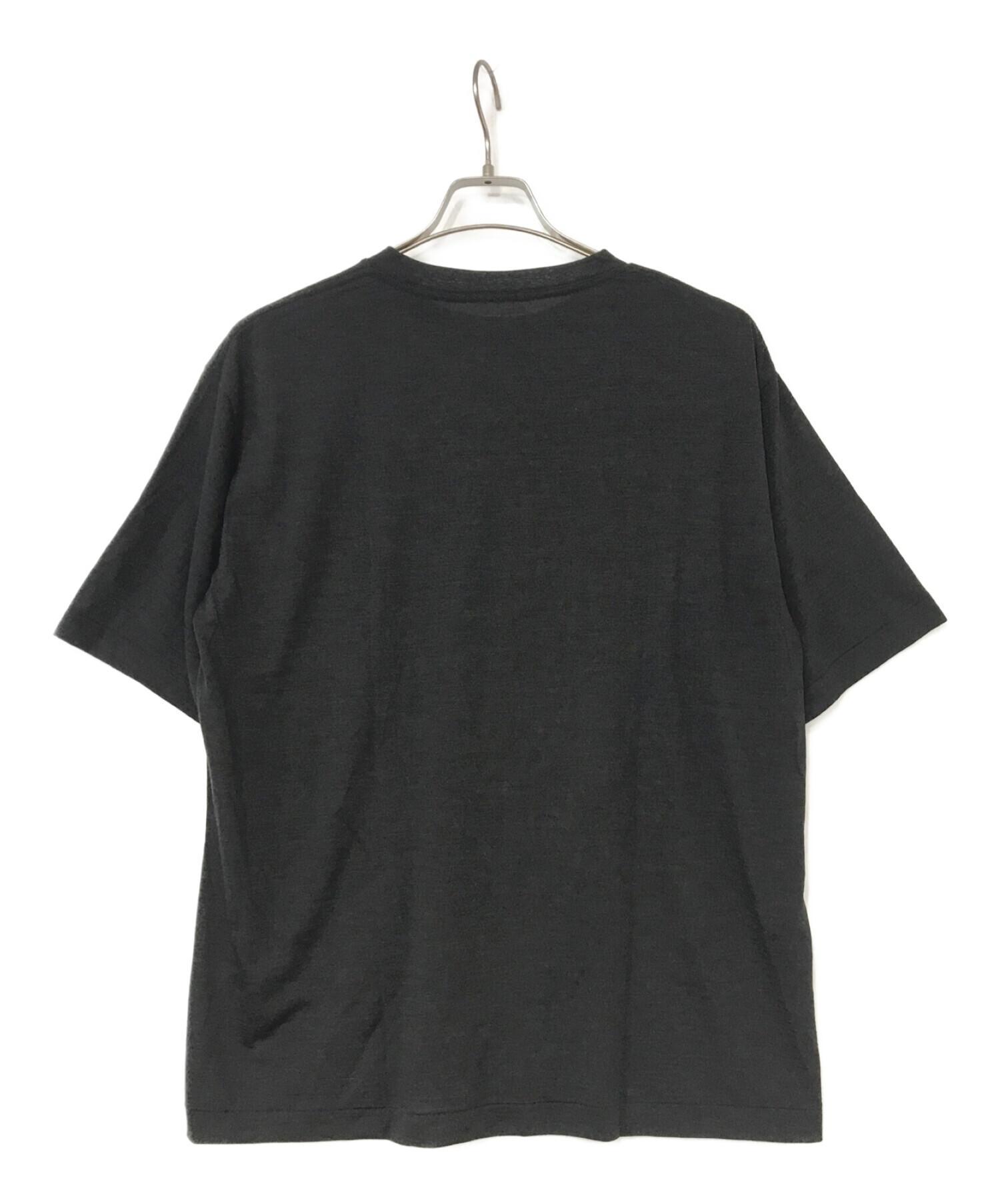 COMOLI (コモリ) ウール天竺Tシャツ ブラック サイズ:2