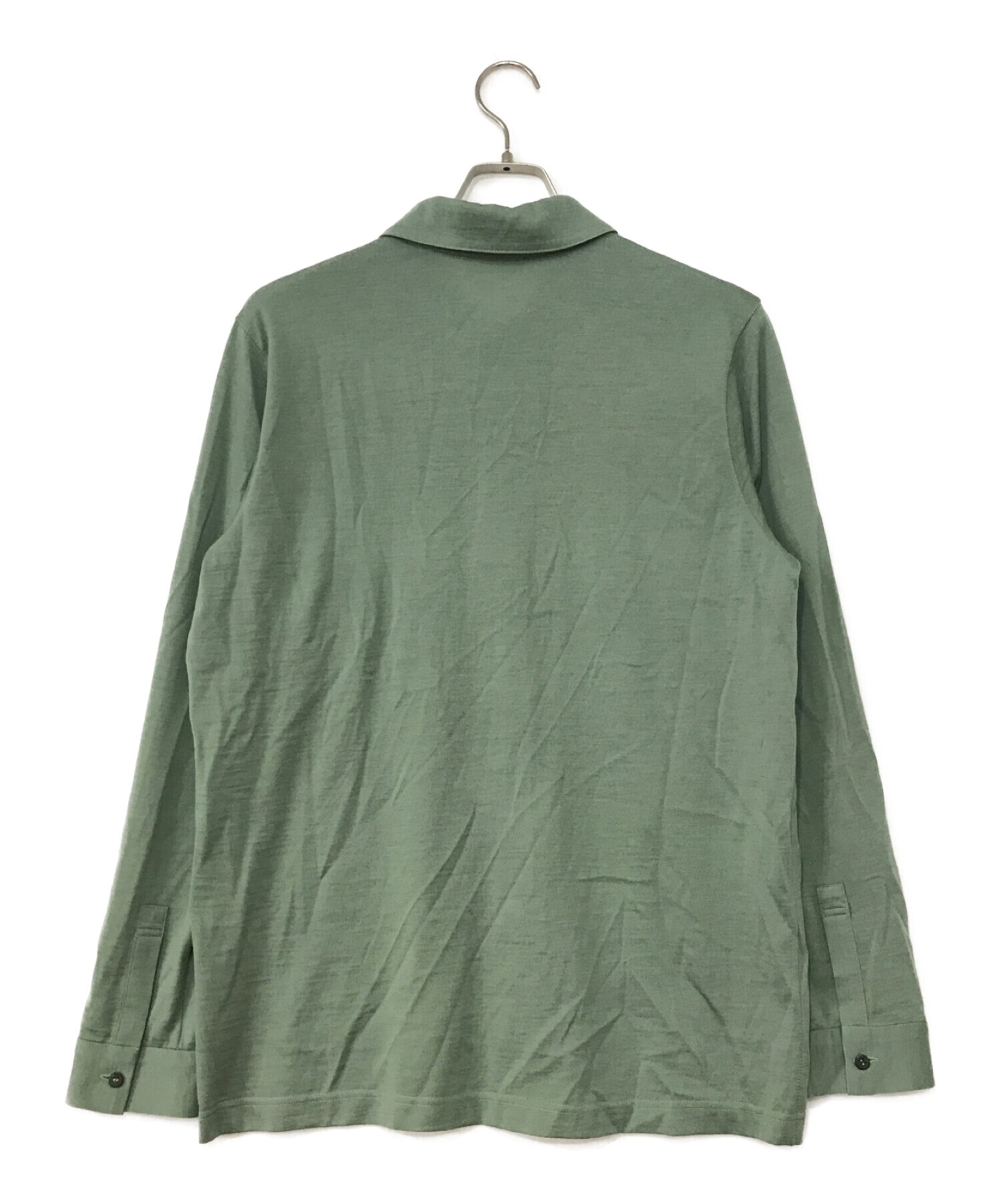 中古・古着通販】Cale (カル) WASHABLE WOOL JERSEY SHIRTS グリーン